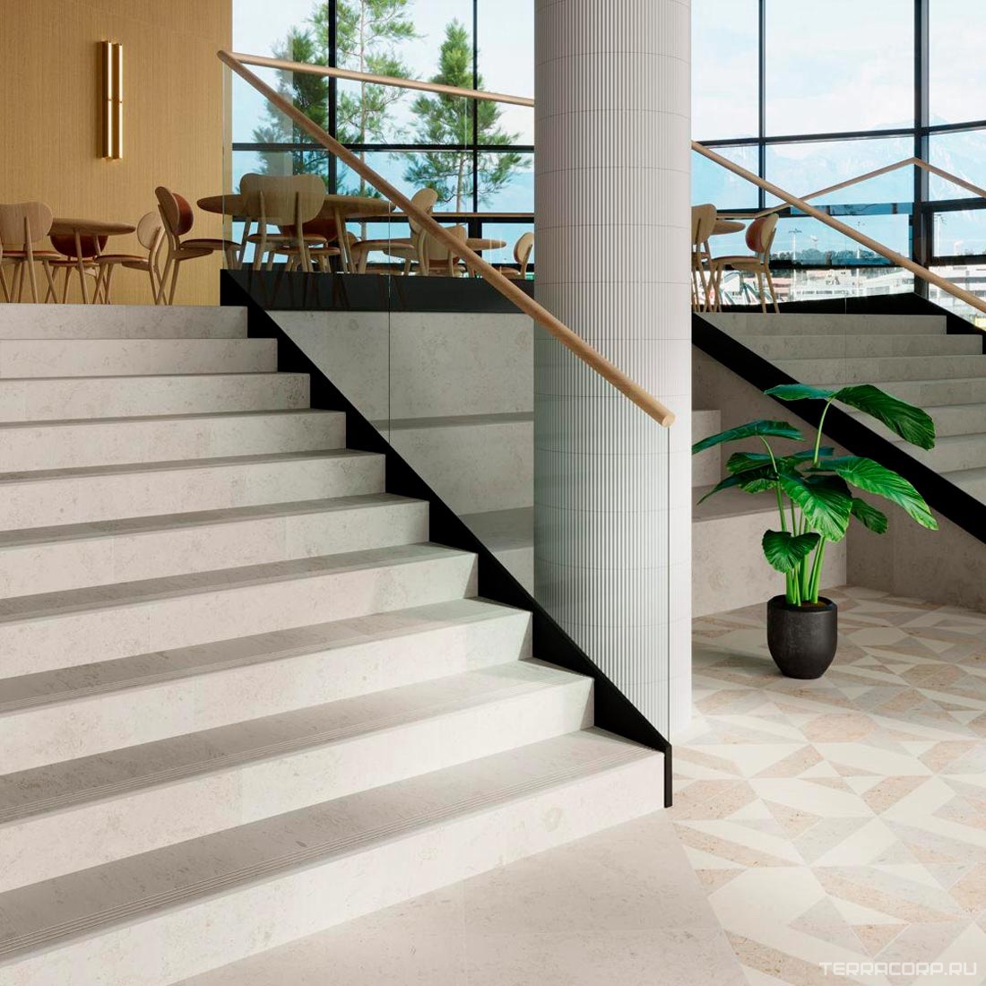 Керамогранит Kerama Marazzi Лаймстоун Декор Про бежевый матовый 60х60 Бежевый, фото 1
