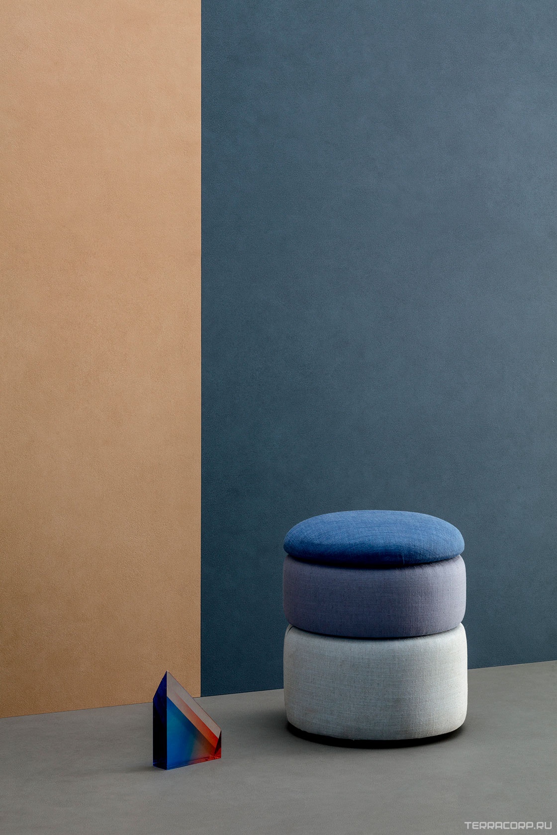 Керамогранит Lea Ceramiche Pigmenti Ocean 3.5 mm 100x300 Синий, фото 1
