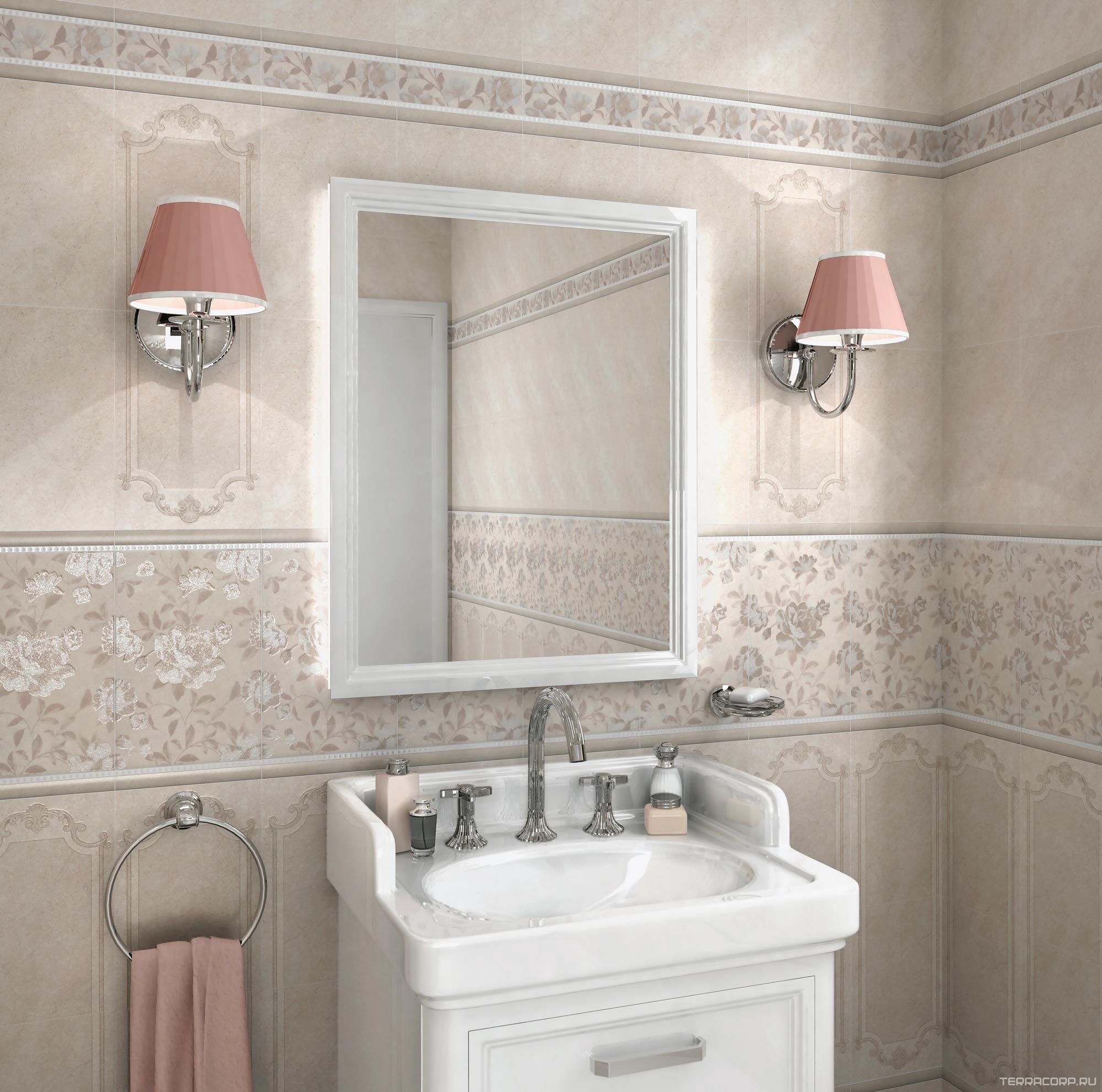 Керамическая плитка Kerama Marazzi Лютеция Бордюр 5.7x20 Бежевый, фото 1