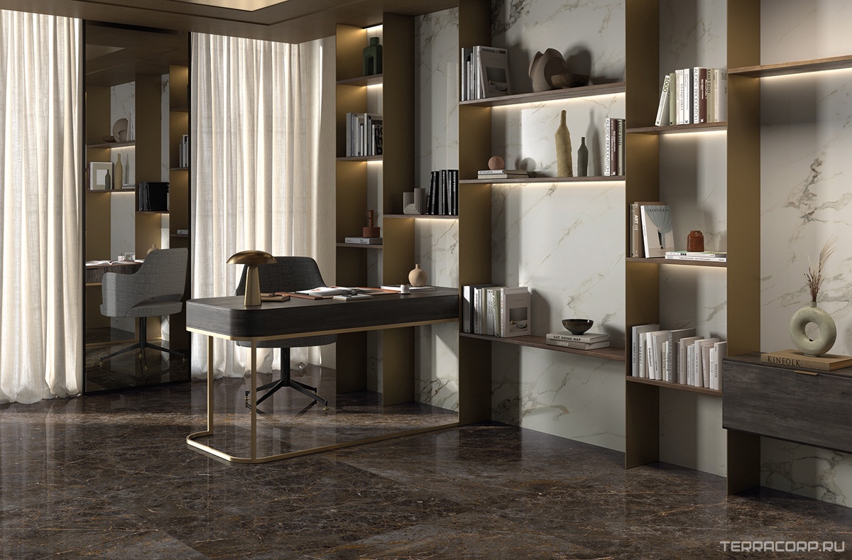 Керамогранит La Faenza Aesthetica AE GOL6 12 LP 60x120 Коричневый, фото 1