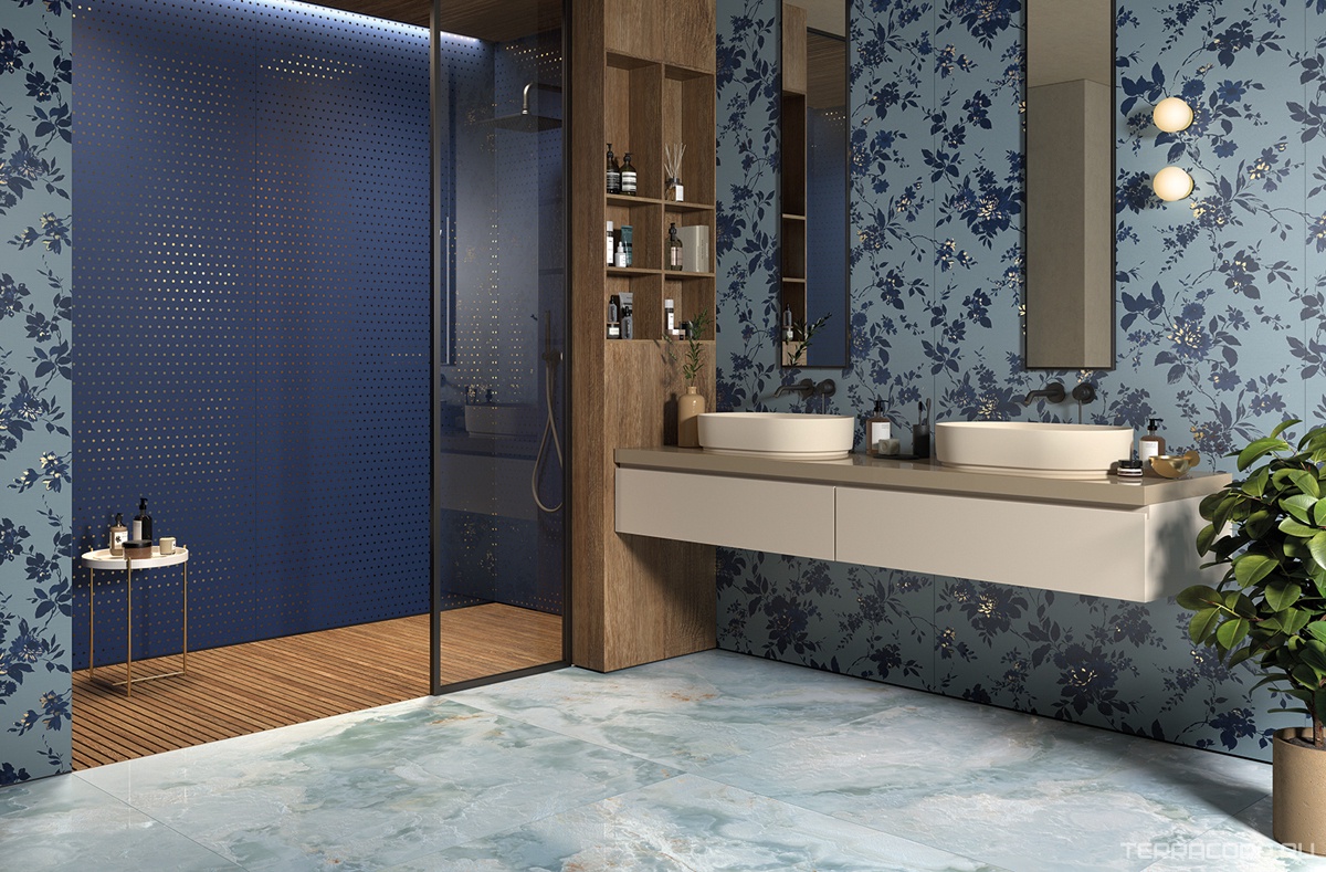 Керамогранит La Faenza Aesthetica AE AZZ6 12 LP 60x120 Голубой, фото 1