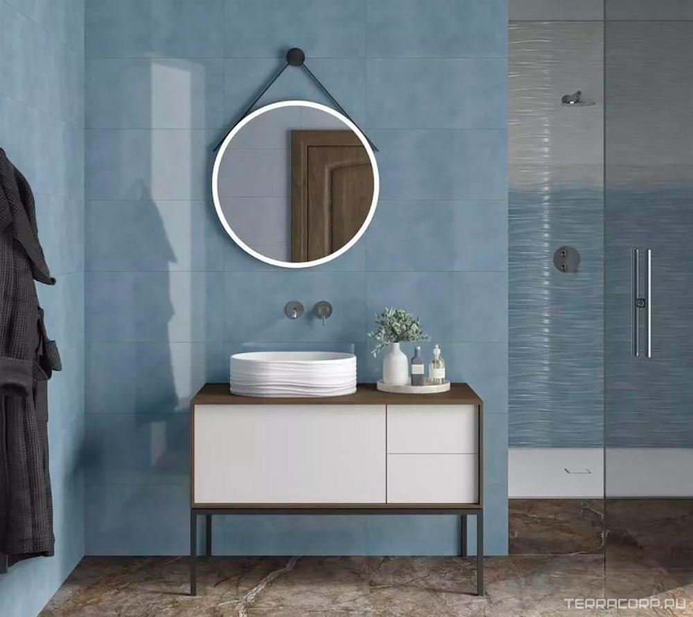 Керамическая плитка Kerama Marazzi Маритимос голубой обр. пл. стена 30х60 ZZ Голубой, фото 1