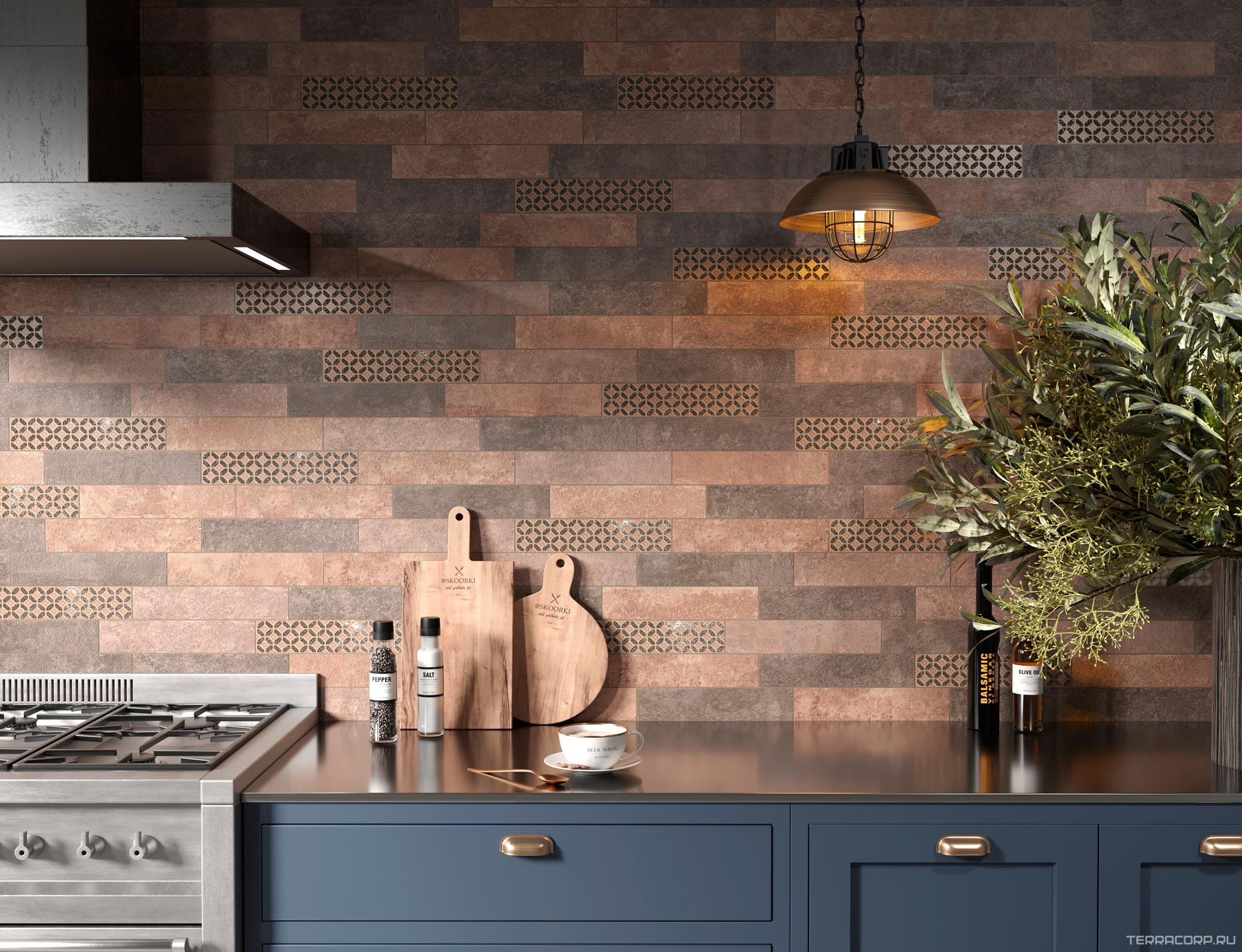 Керамическая плитка Kerama Marazzi Марракеш Декор 3 матовый6x28.5 Серый, фото 4