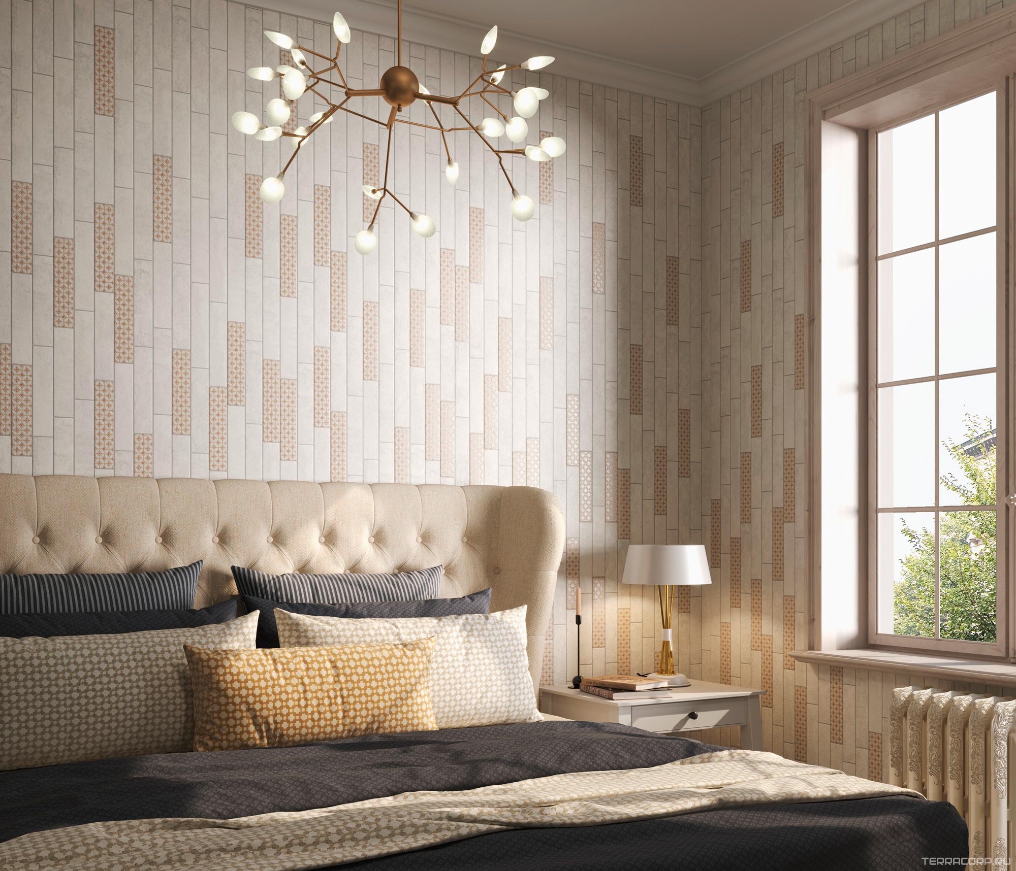 Керамическая плитка Kerama Marazzi Марракеш Декор 1 матовый6x28.5 Бежевый, фото 5