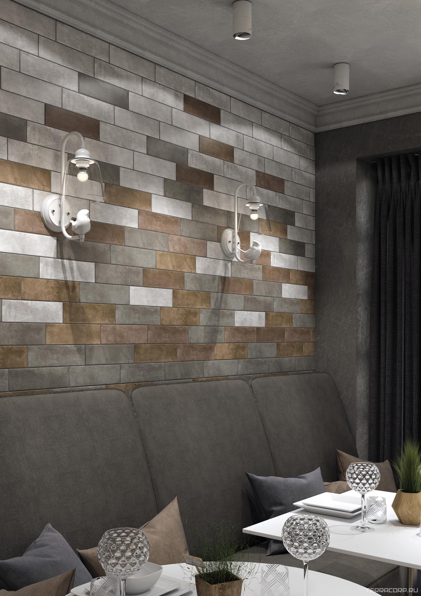 Керамическая плитка Kerama Marazzi Маттоне серый светлый8.5x28.5 Серый, фото 3