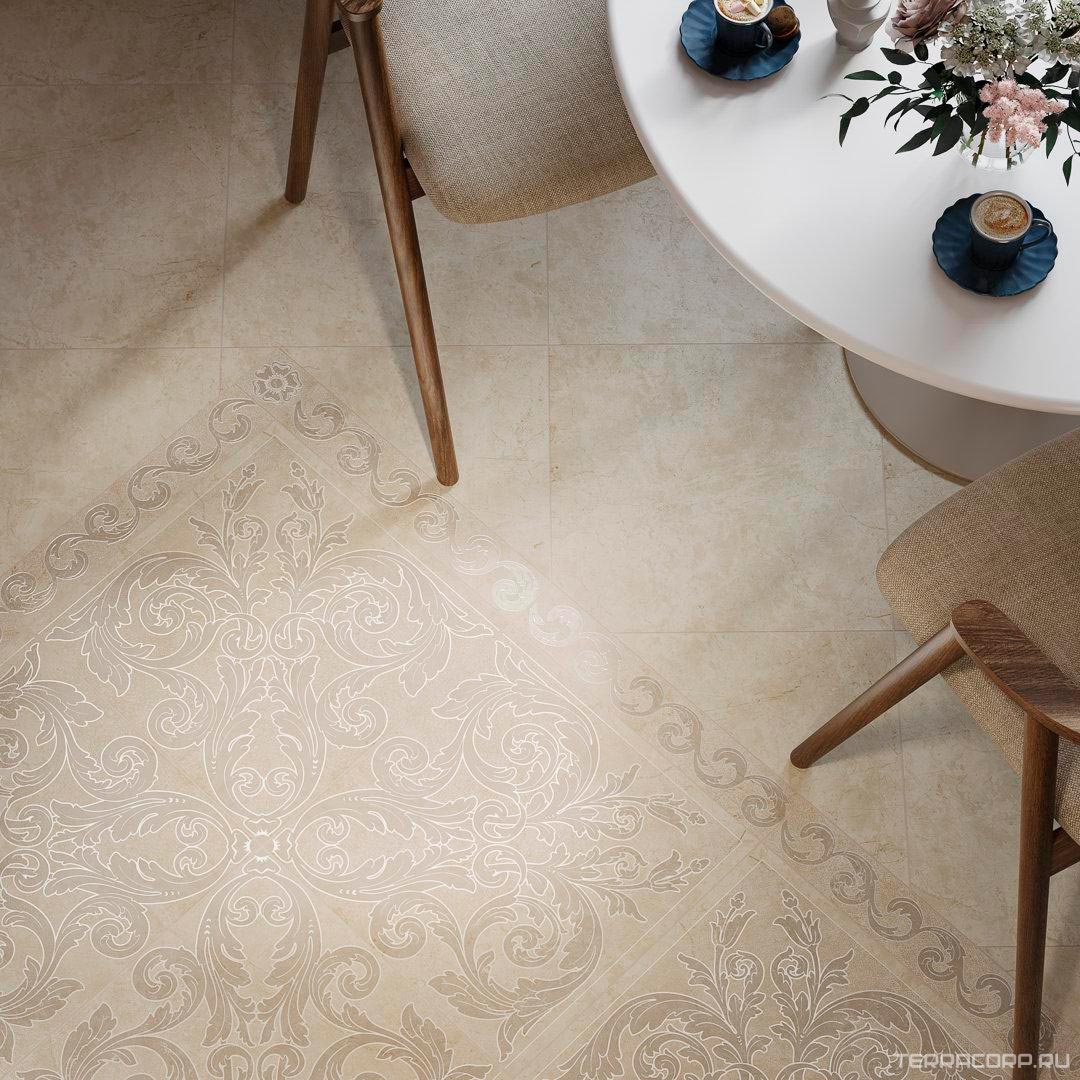 Керамогранит Kerama Marazzi Монсанту бежевый светлый натуральный ХХ 40,2х40,2 Бежевый, фото 4