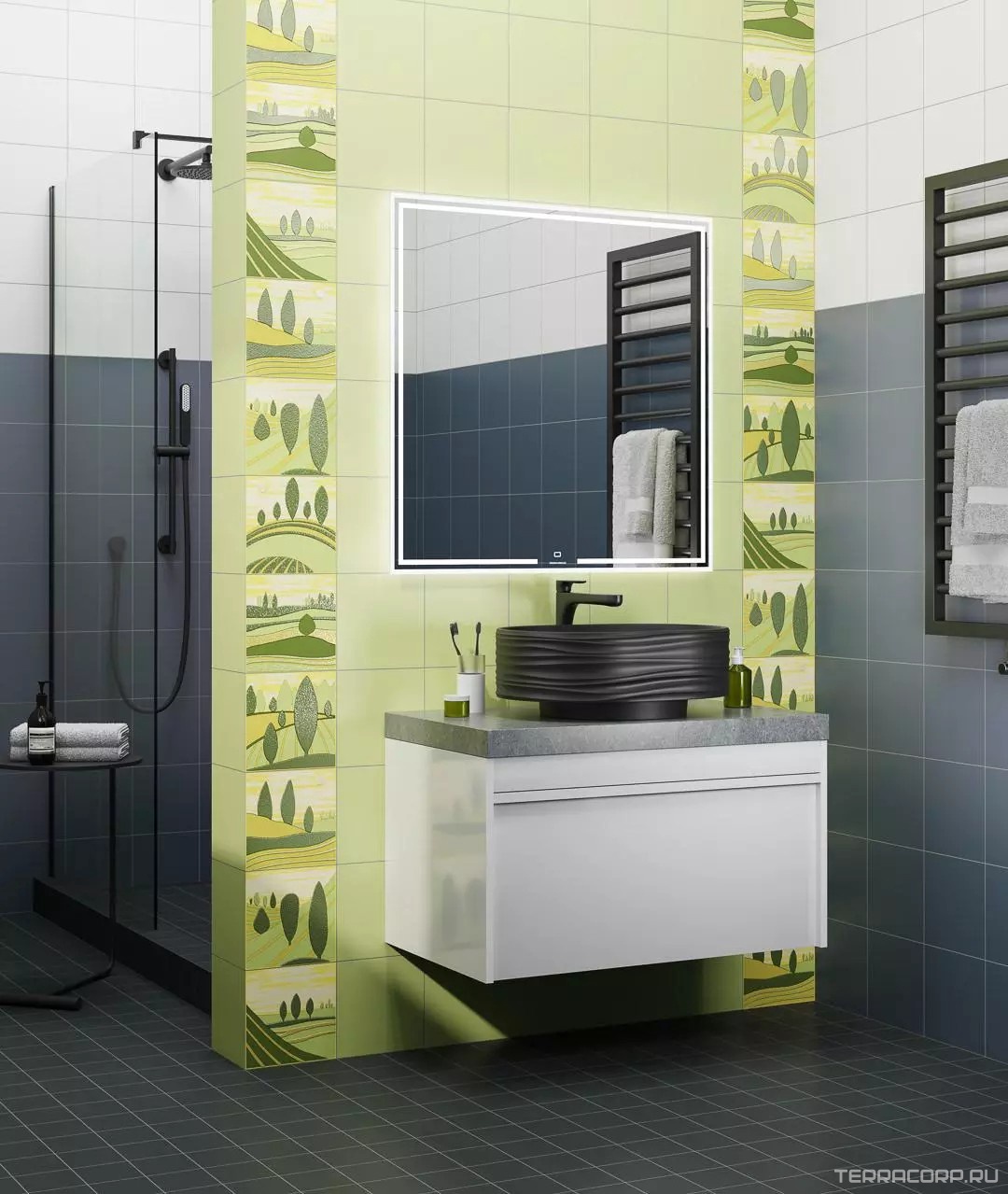 Керамическая плитка Kerama Marazzi Бардини Декор 2 20x20 Комбинированный, фото 5