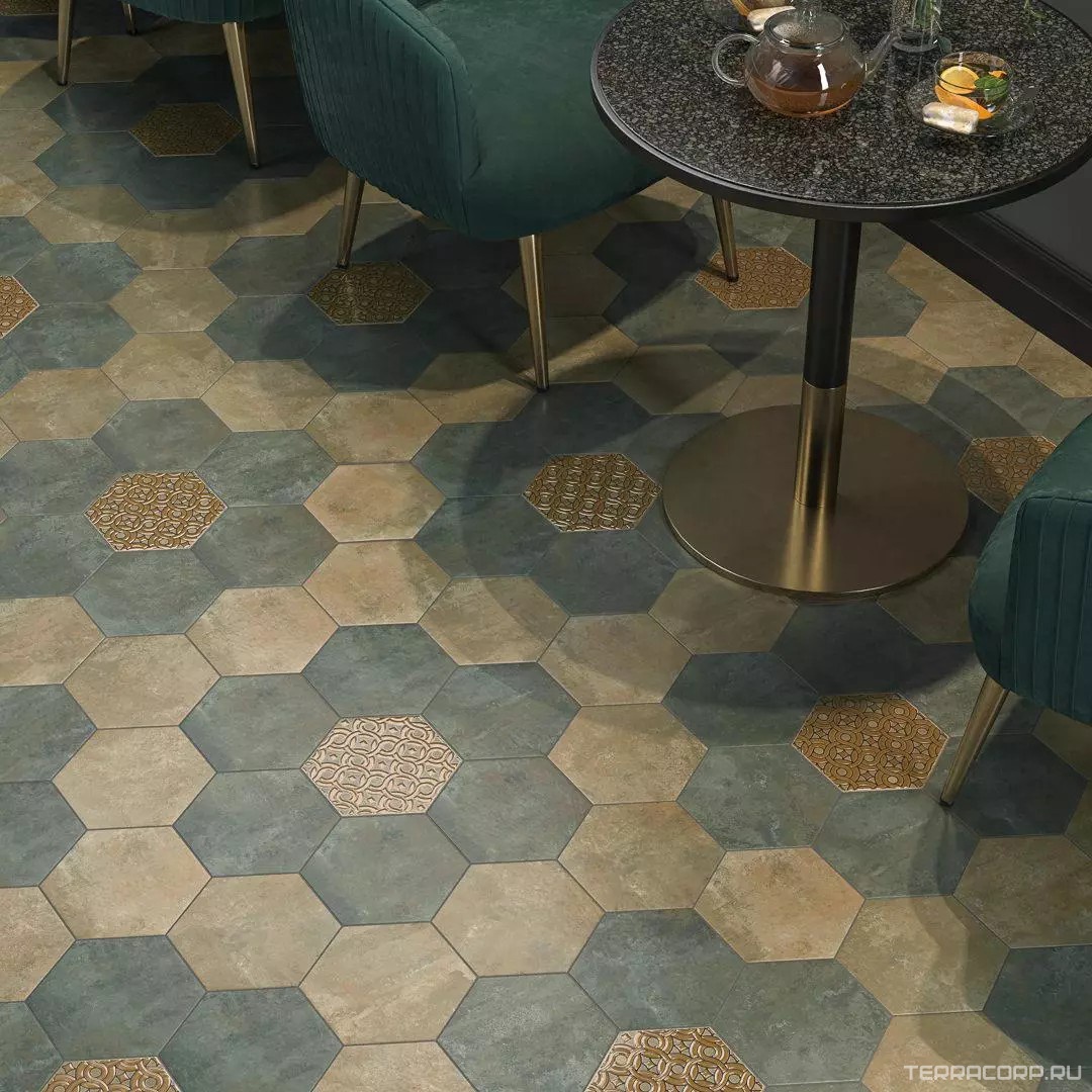 Керамогранит Kerama Marazzi Гроссето зелёный матовый 20x23.1 Зеленый, фото 5