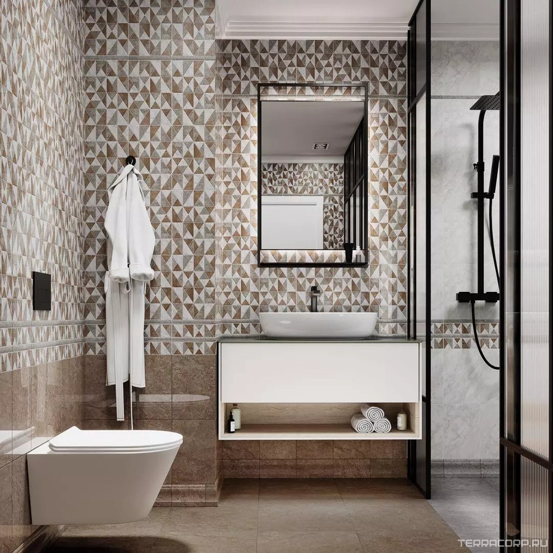 Керамогранит Kerama Marazzi Каприччо Декор матовый40.2x40.2 Комбинированный, фото 4
