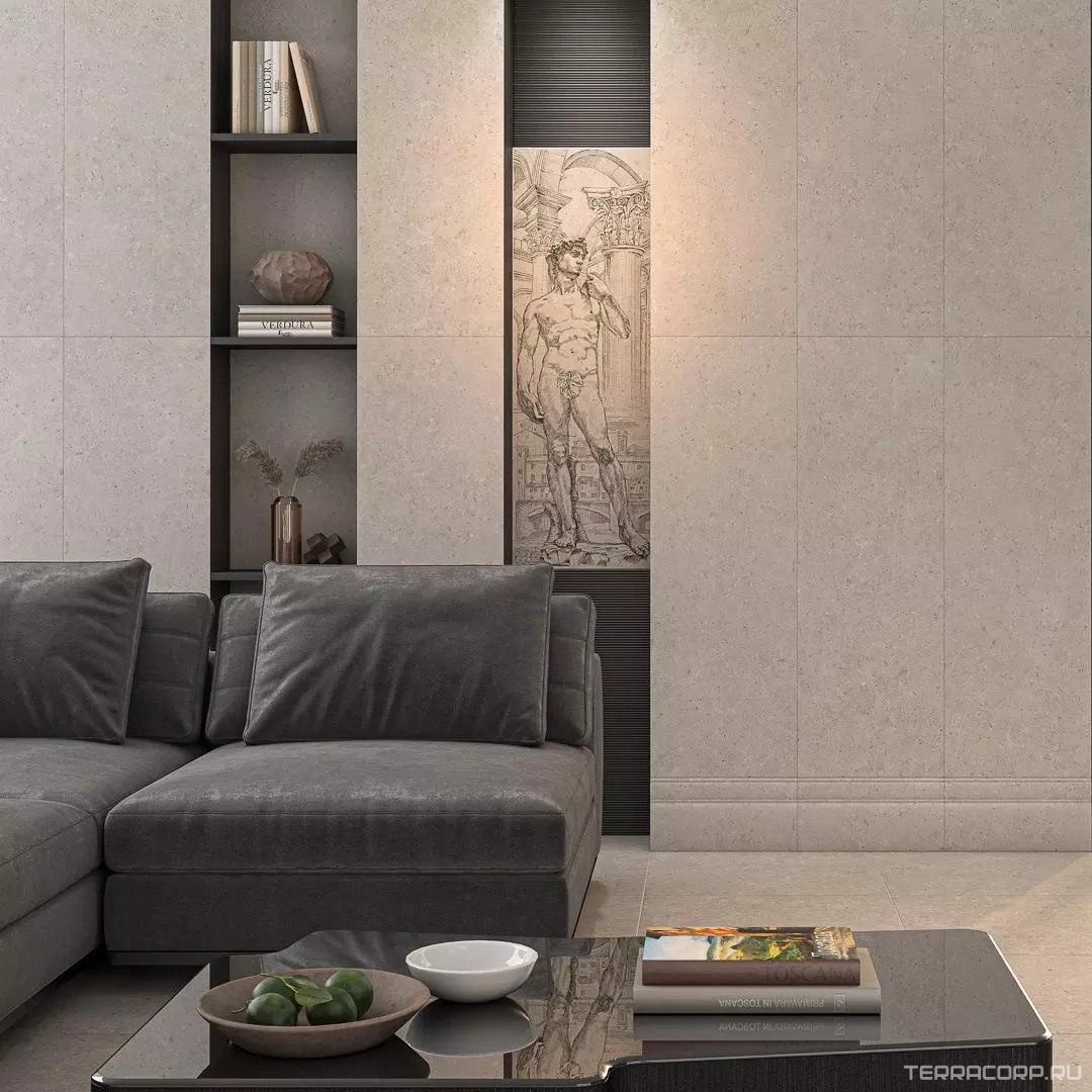 Керамогранит Kerama Marazzi Риккарди бежевый матовый обрезной 60x60 Бежевый, фото 7
