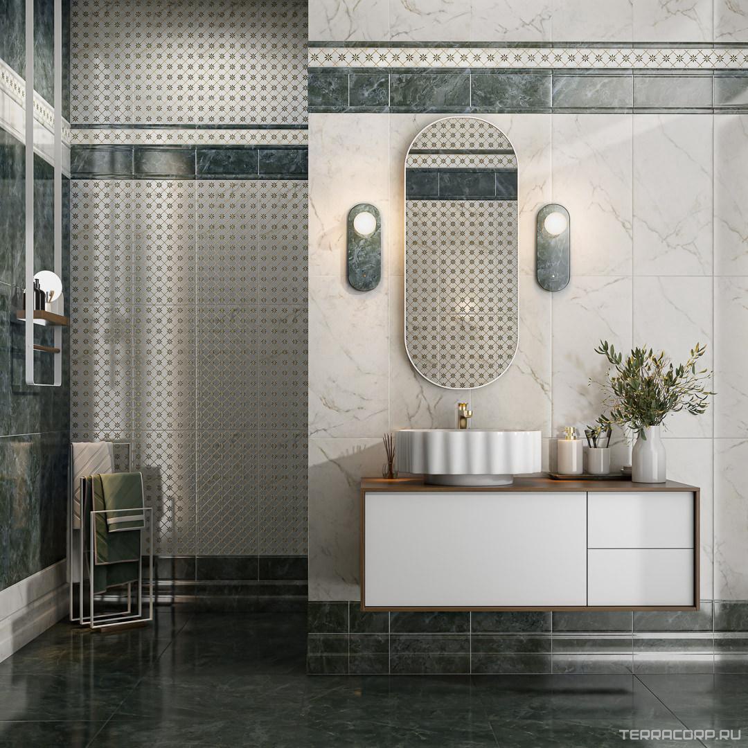Бордюр зелёный глянцевый обрезной 2.5x30 Kerama Marazzi Серенада Зеленый, фото 6