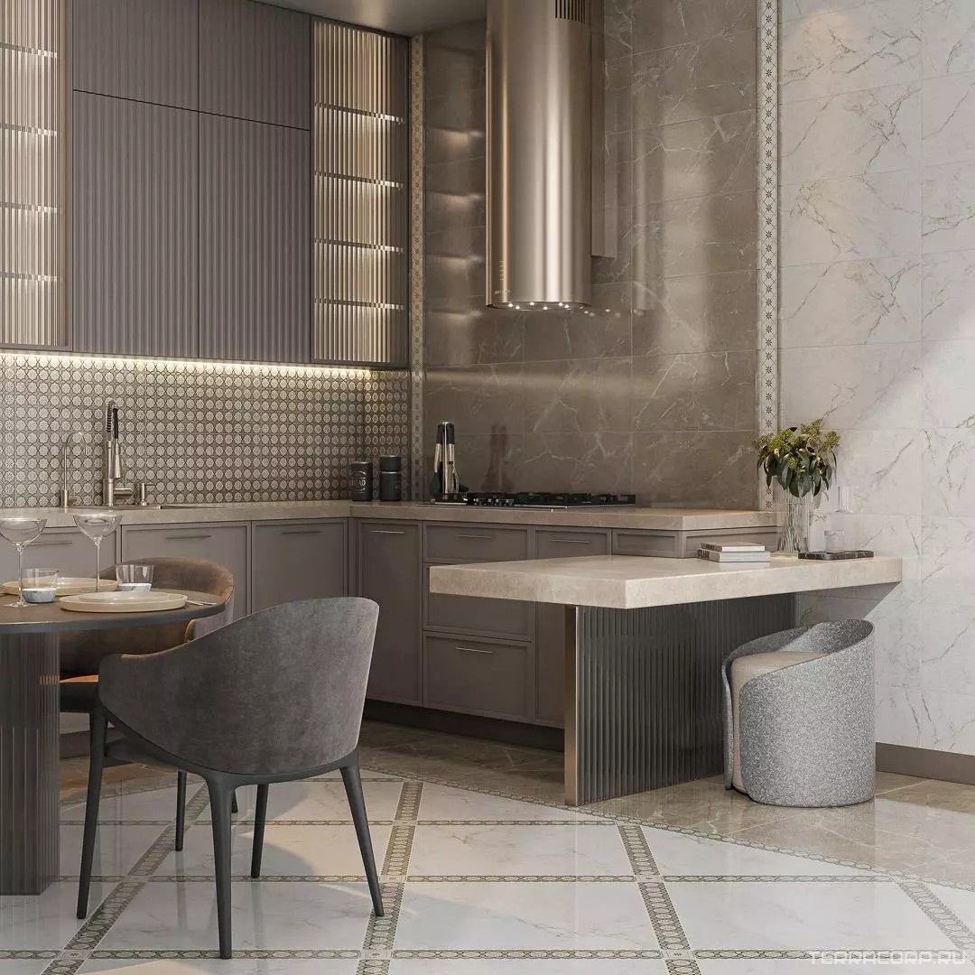 Керамическая плитка Kerama Marazzi Серенада Декор 3 глянцевый обрезной 30х60 Комбинированный, фото 5
