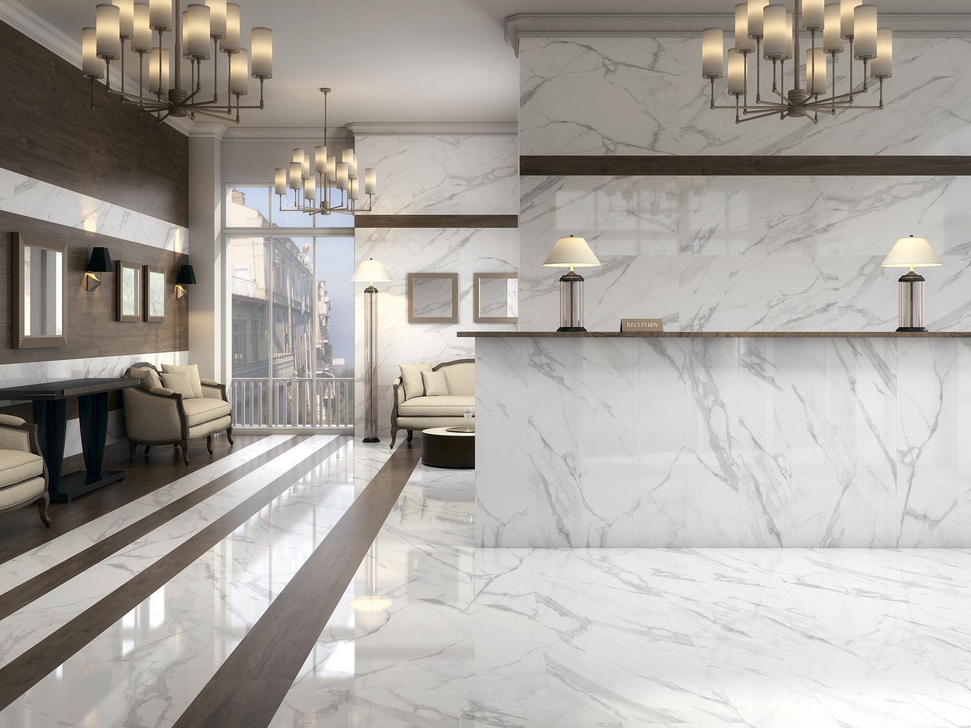 Керамогранит Kerama Marazzi Монте Тиберио лаппатир.119.5х238.5 Белый, фото 2