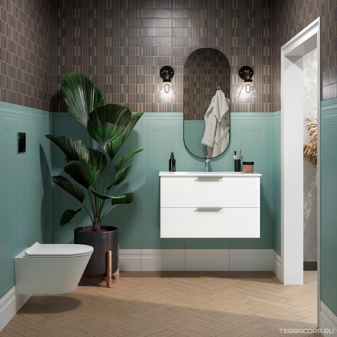 Керамическая плитка Kerama Marazzi Монфорте Плинтус белый матовый обрезной 20x40 Белый, фото 6