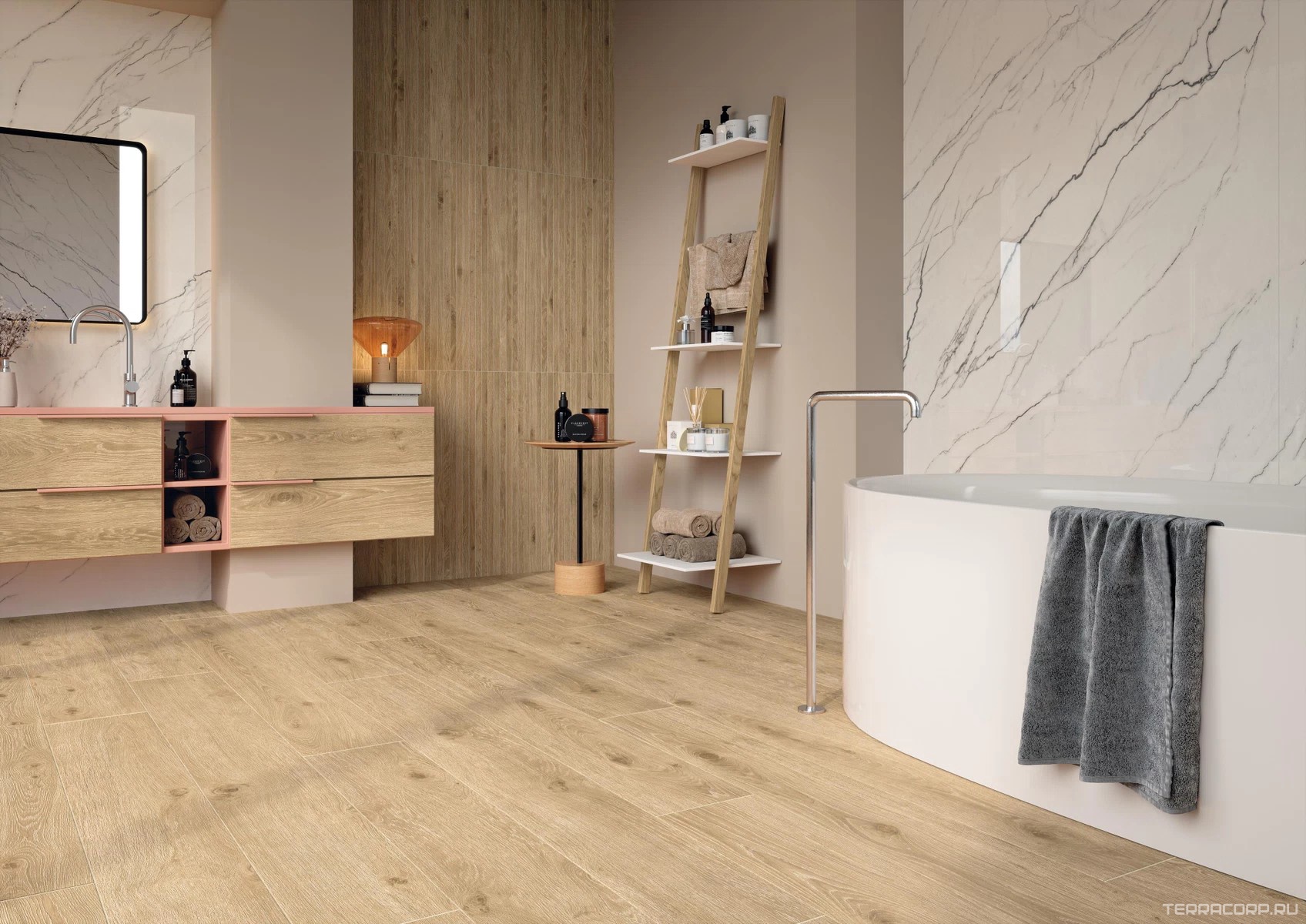 Керамогранит AtlasConcorde Россия WINE OAK Wine Oak Champagne 20x160 Ret/Вайн Оак Шампань 20x160 Рет Бежевый, фото 1