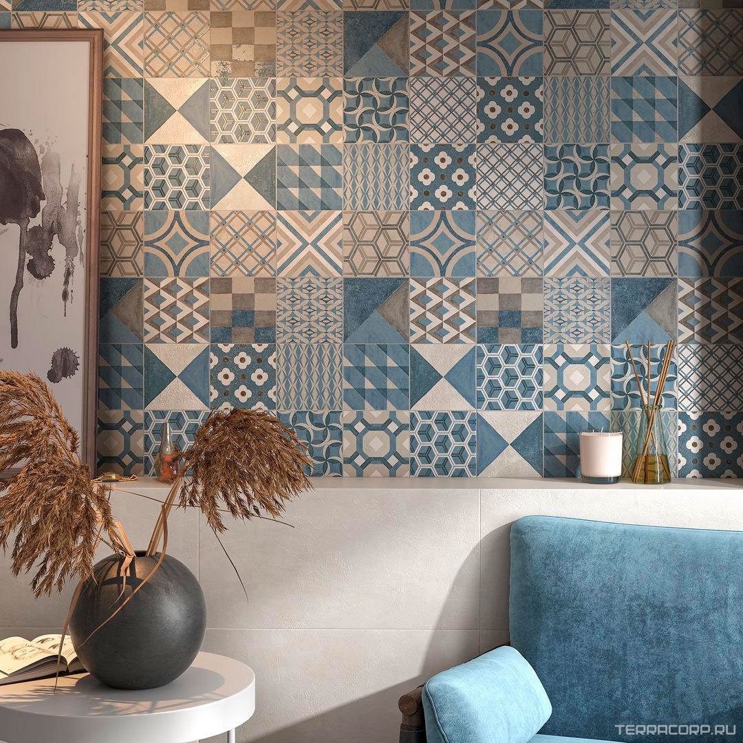 Керамическая плитка Kerama Marazzi Онда Декор 3 матовый обрезной 30х60 Комбинированный, фото 5