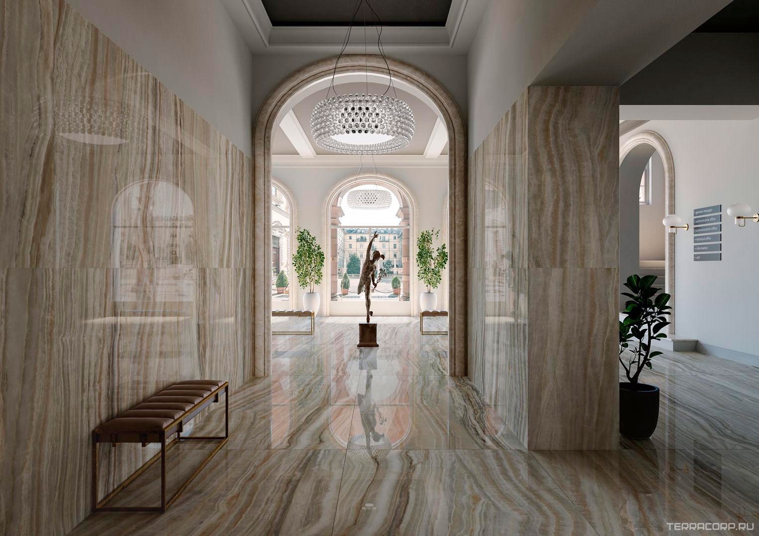 Керамогранит Kerama Marazzi Ониче зелёный светлый лаппатированный 119.5x238.5 Зеленый, фото 1