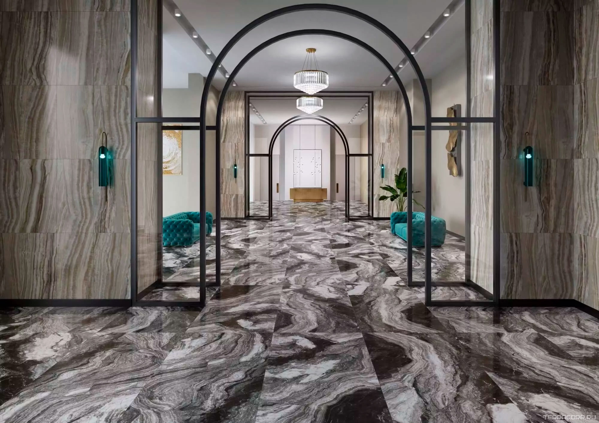 Керамогранит Kerama Marazzi Ониче серый темный лаппатированный обрезной 60х119,5 Серый, фото 4