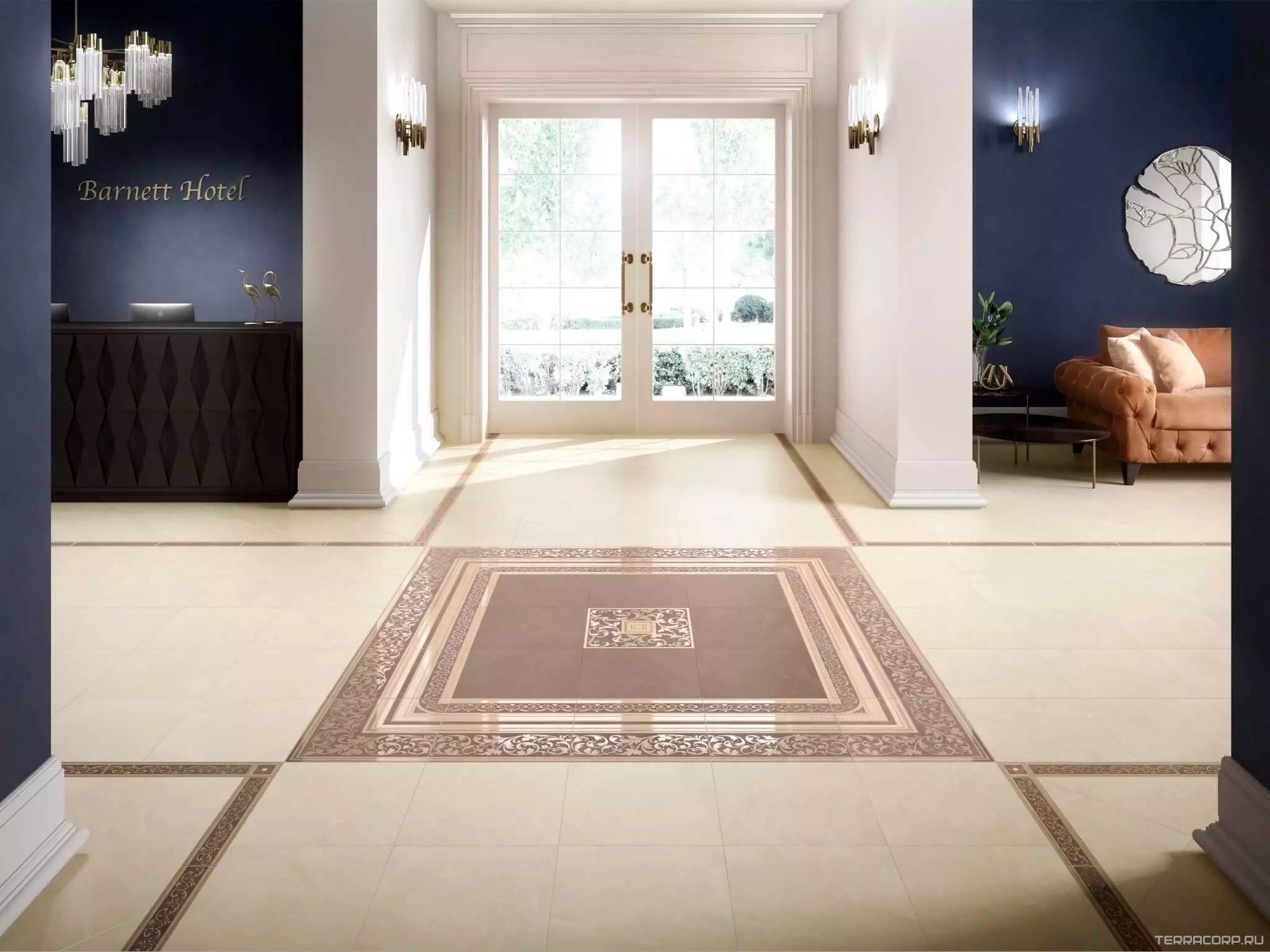 Керамогранит Kerama Marazzi Орсэ коричневый ХХ 40.2x40.2 Коричневый, фото 2