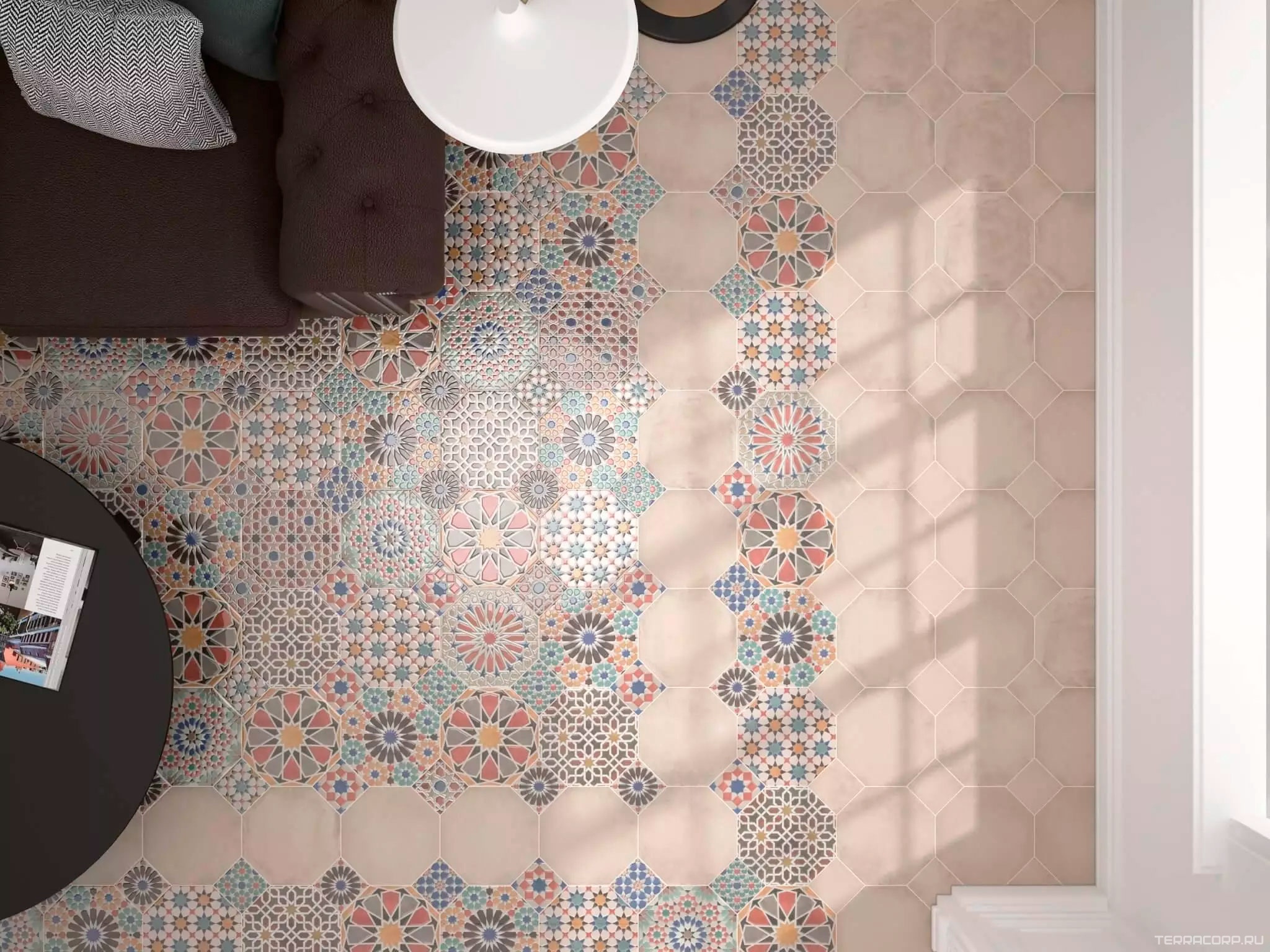 Керамогранит Kerama Marazzi Паласио 24x24 Комбинированный, фото 4
