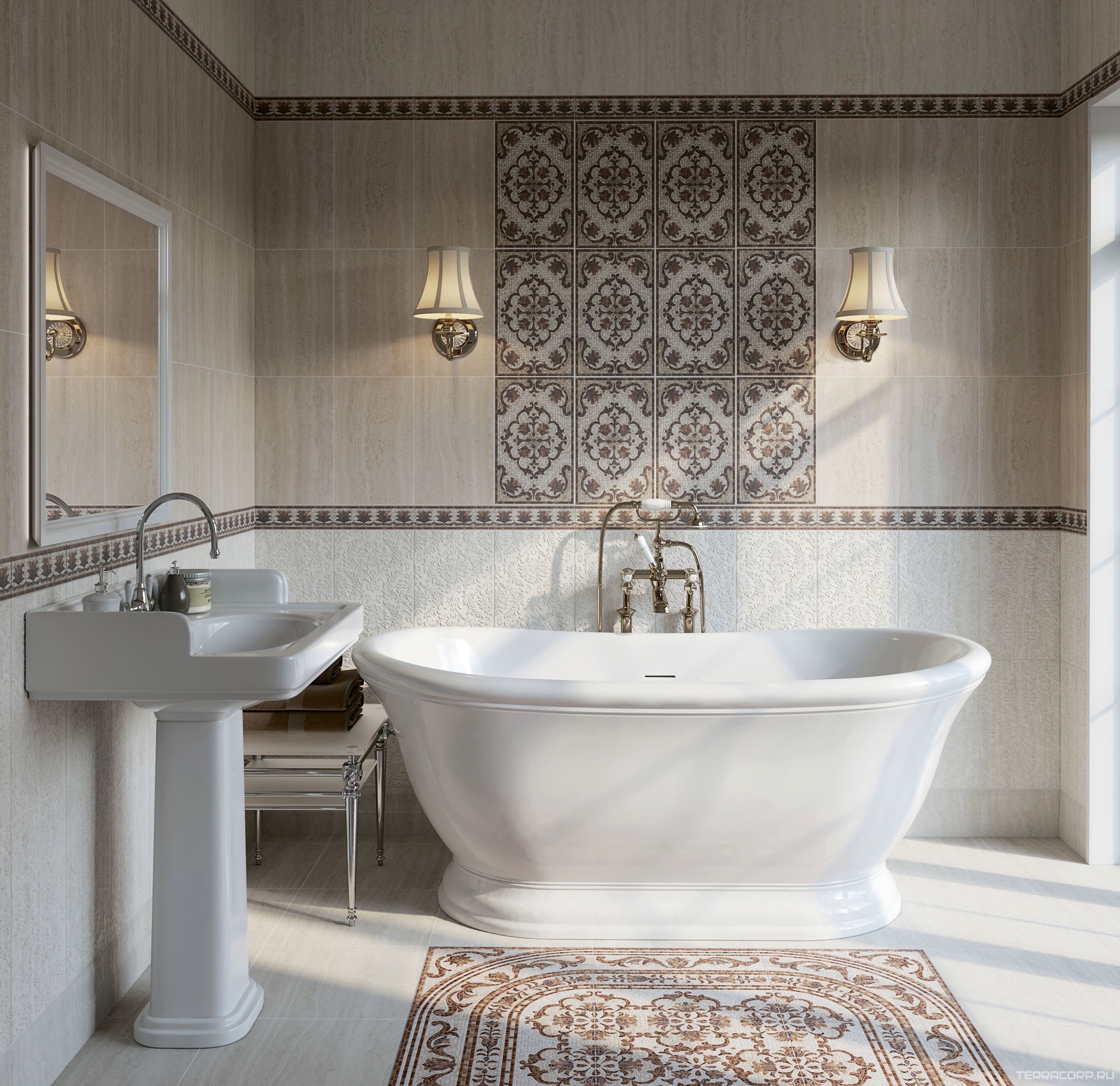 Керамогранит Kerama Marazzi Пантеон беж светлый 40.2x40.2 Бежевый, фото 4