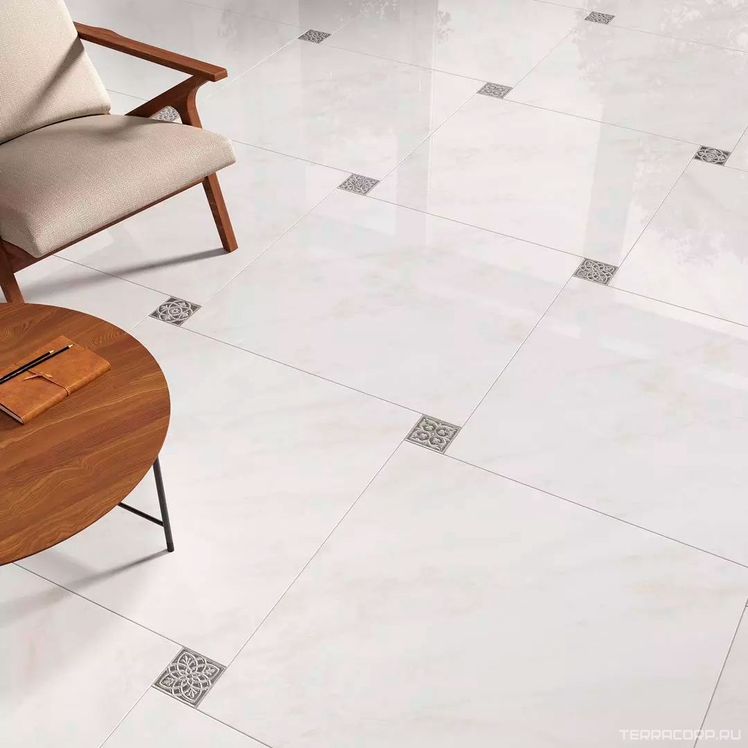 Керамогранит Kerama Marazzi Парнас светлый обрезной 80x80 Белый, фото 1