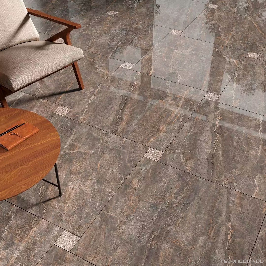 Керамогранит Kerama Marazzi Парнас Вставка A170 лаппатированный 9.7x9.7 Комбинированный, фото 2