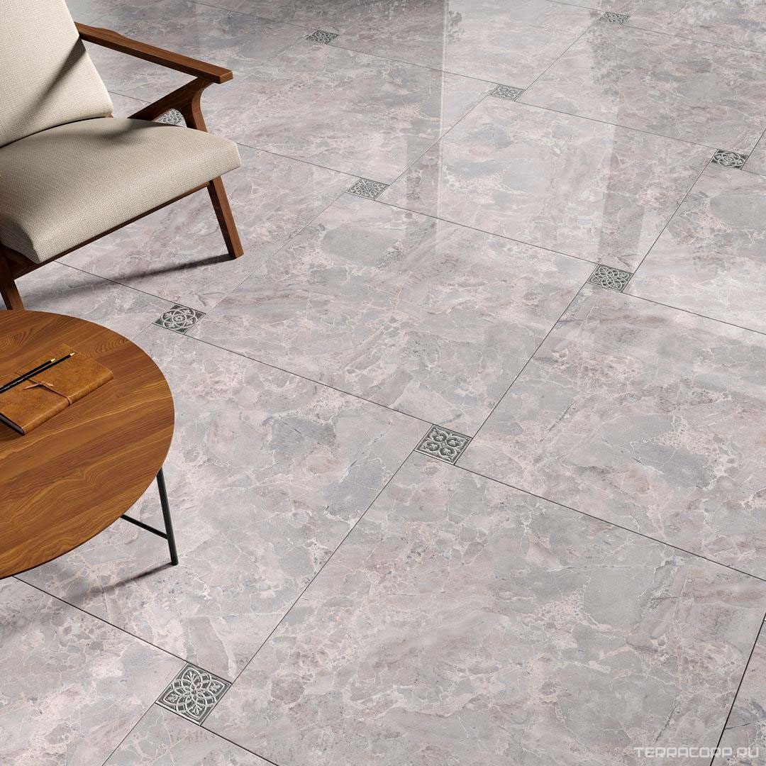 Керамогранит Kerama Marazzi Парнас серый лаппатированный обрезной 80х80 Серый, фото 1