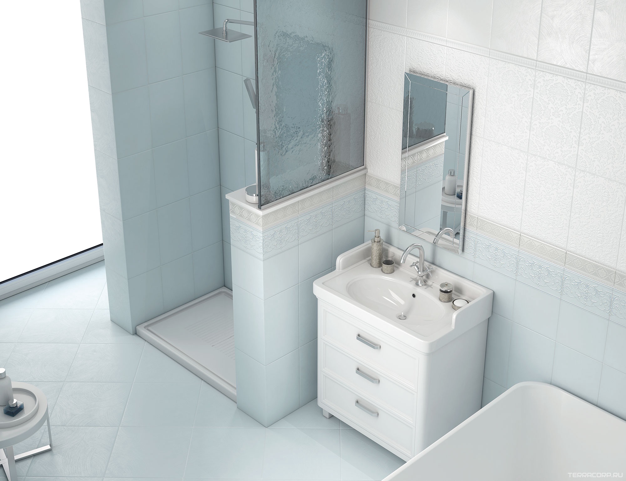 Керамогранит Kerama Marazzi Петергоф голубой ZZ40.2x40.2 Голубой, фото 1
