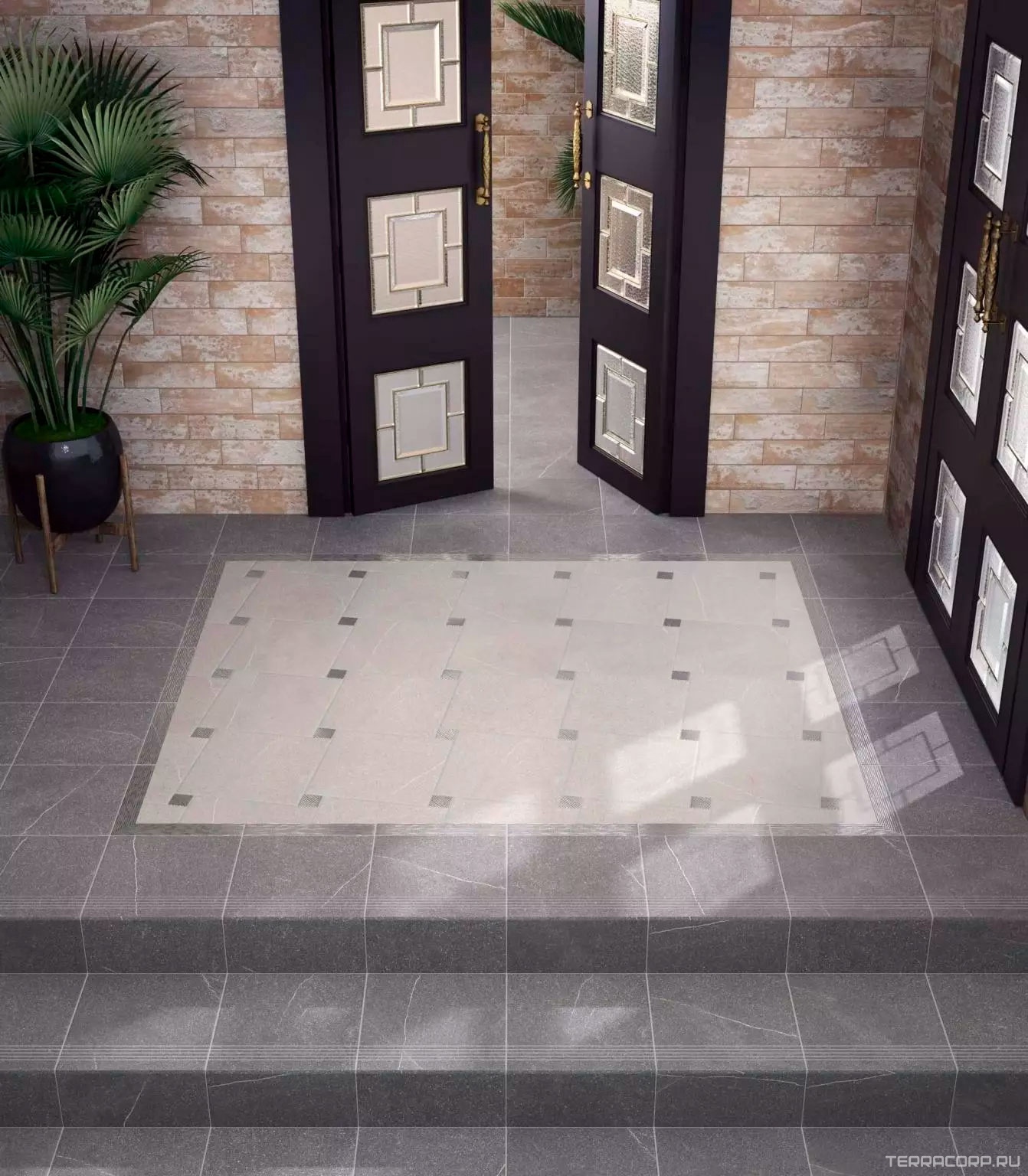 Керамогранит Kerama Marazzi Пиазентина серый тёмный XX30x30 Серый, фото 2