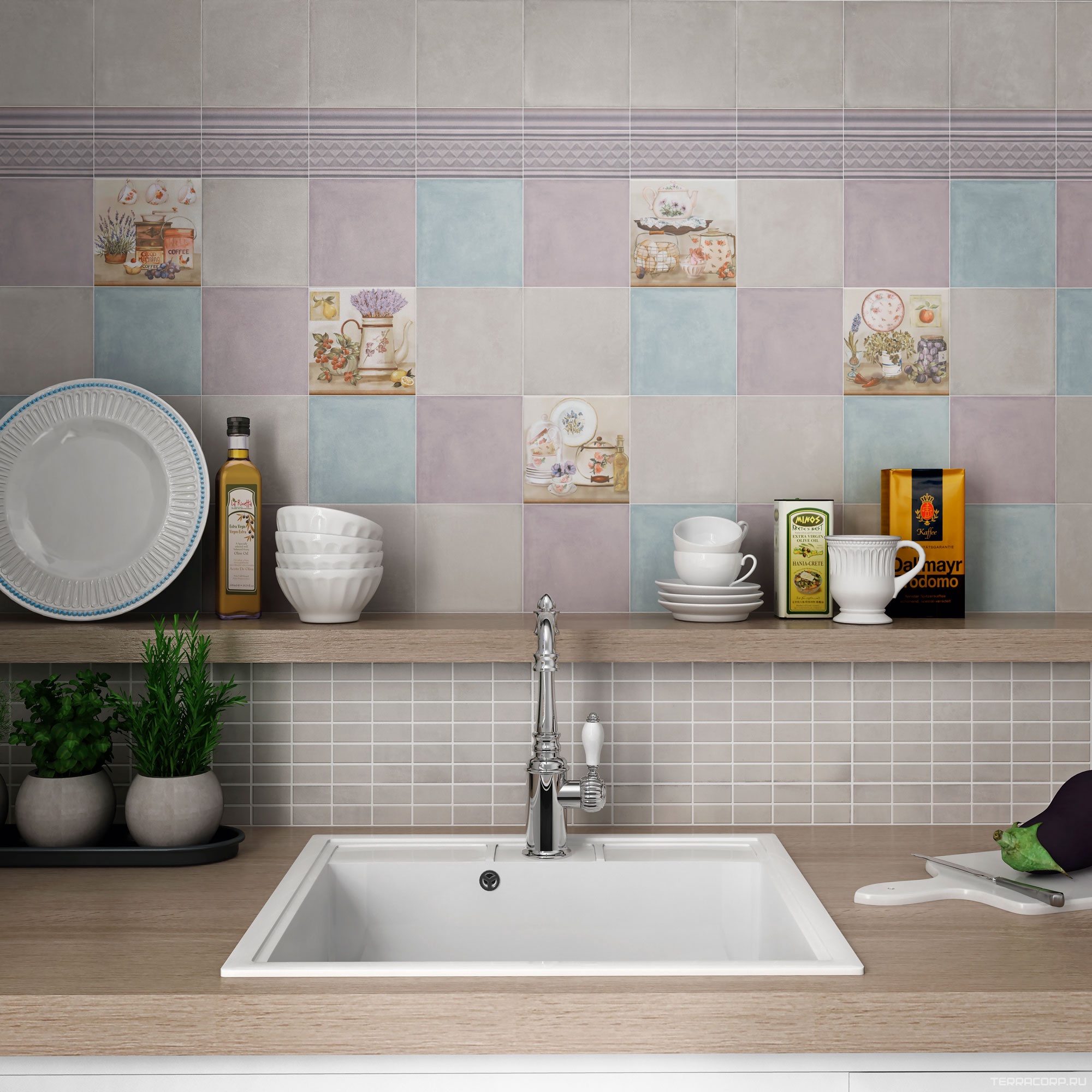 Керамическая плитка Kerama Marazzi Пикарди голубой ХХ 15х15 Голубой, фото 1