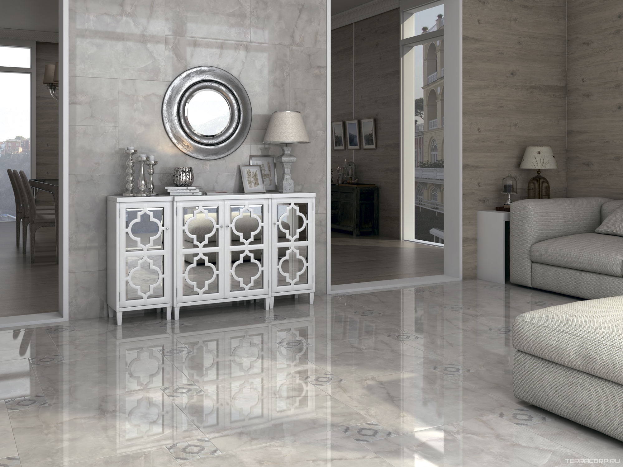 Керамогранит Kerama Marazzi Помильяно серый вст. лапп. гр. 14,5х14,5 Серый, фото 1