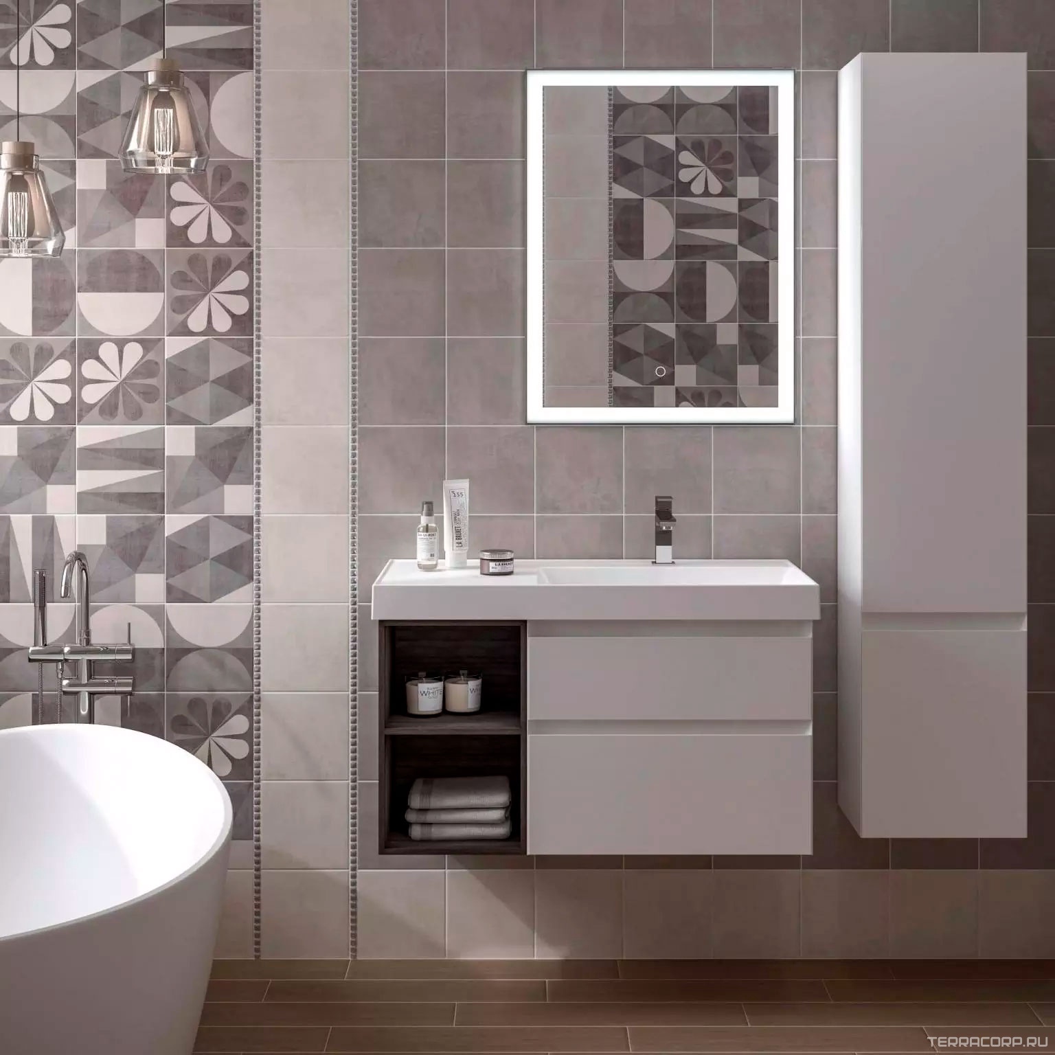 Керамическая плитка Kerama Marazzi Понти серый ХХ 20x20 Серый, фото 1