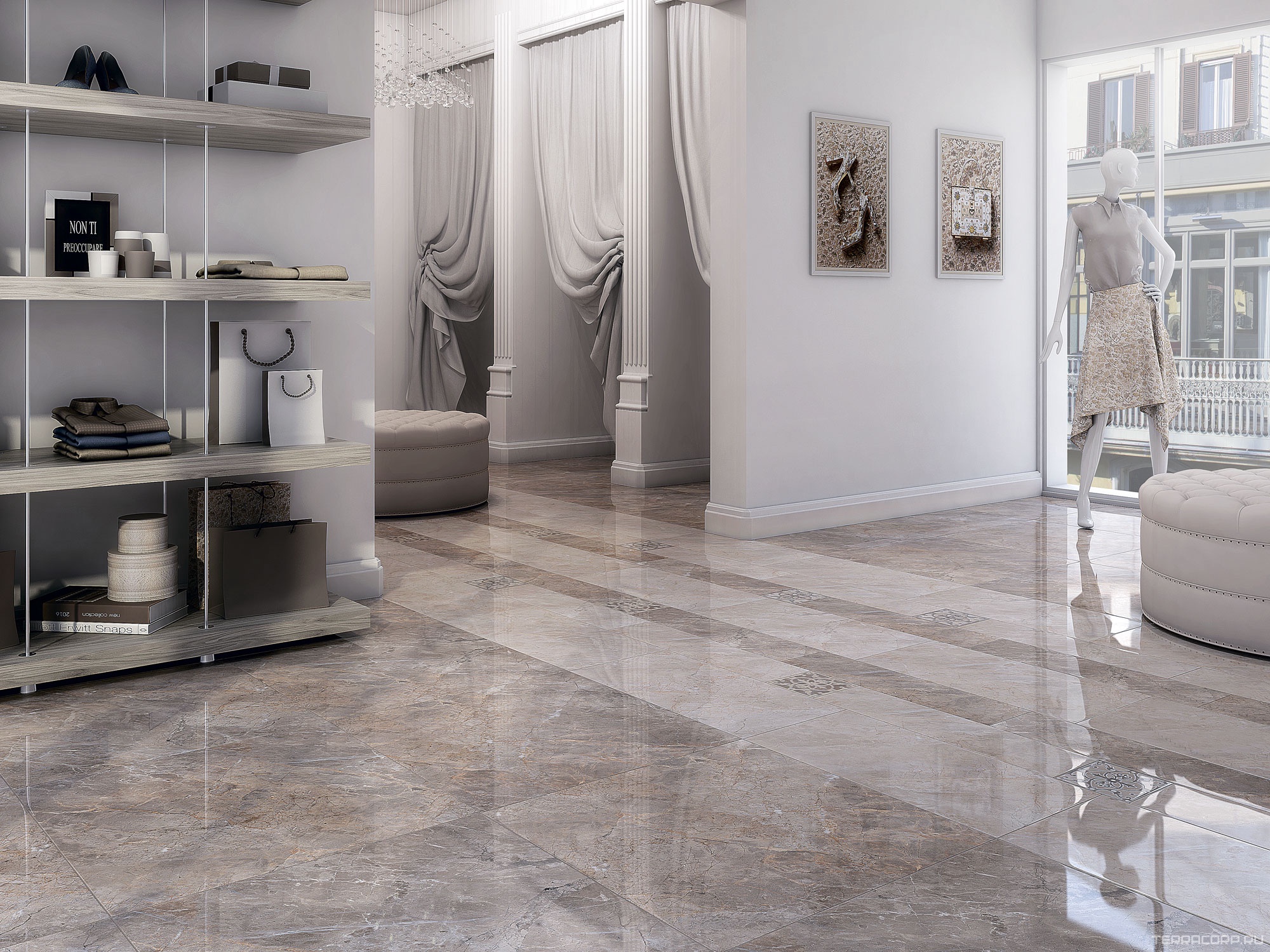 Керамогранит Kerama Marazzi Понтичелли беж лаппатир.60х60 XX Бежевый, фото 1