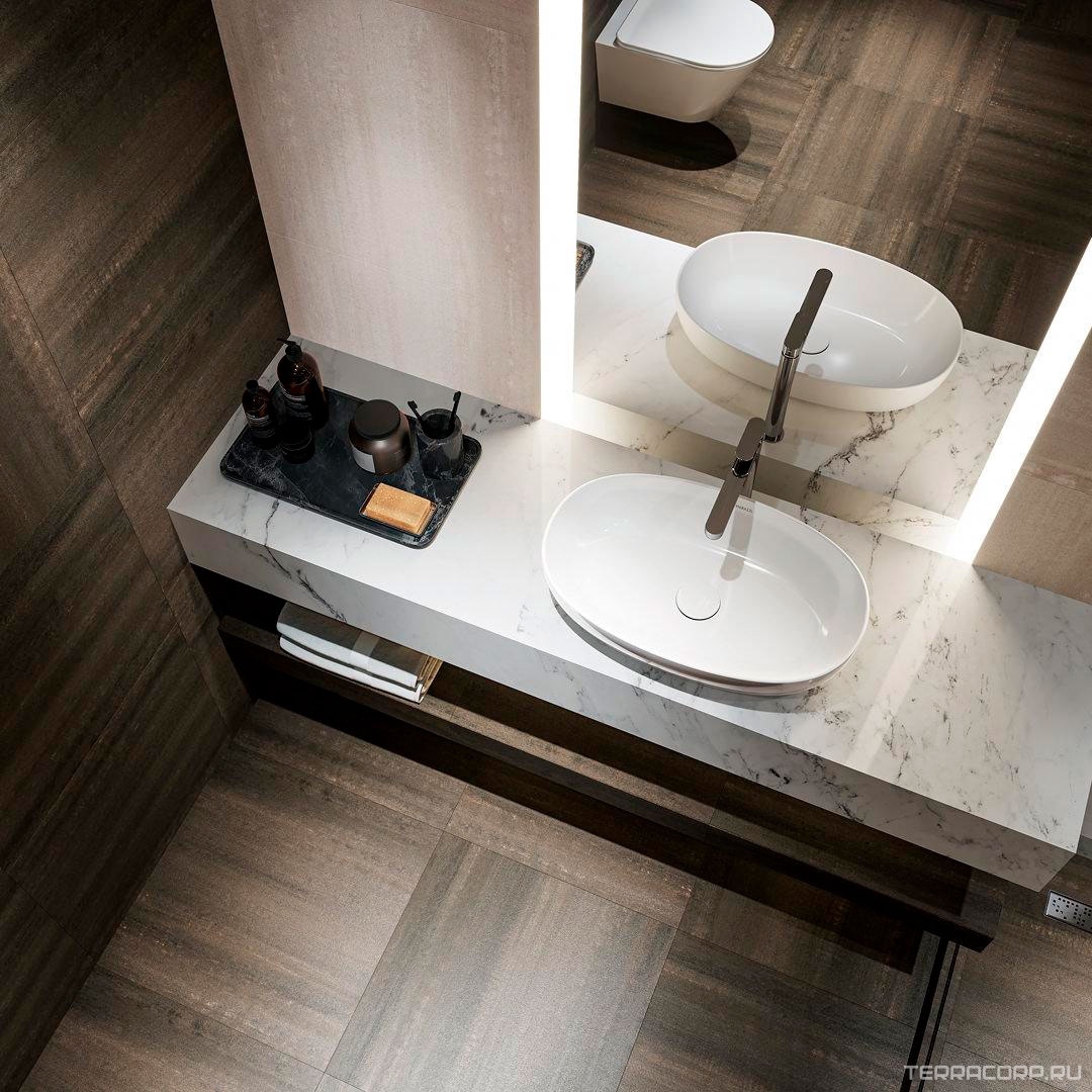 Керамогранит Kerama Marazzi Про Дабл коричневый обрезной ХХ 60x60 Коричневый, фото 1