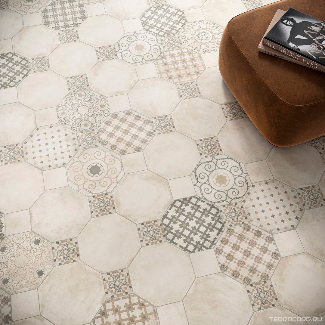 Керамогранит Kerama Marazzi Пьяцетта орнамент24x24 Бежевый, фото 6