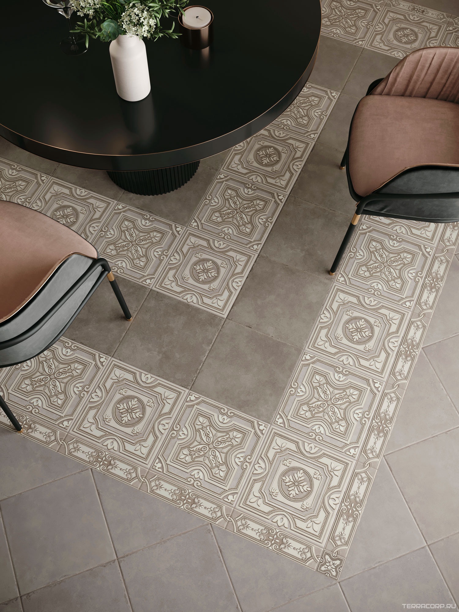 Керамическая плитка Kerama Marazzi Пьяцца Бордюр матовыйXX7x30.2 Бежевый, фото 1