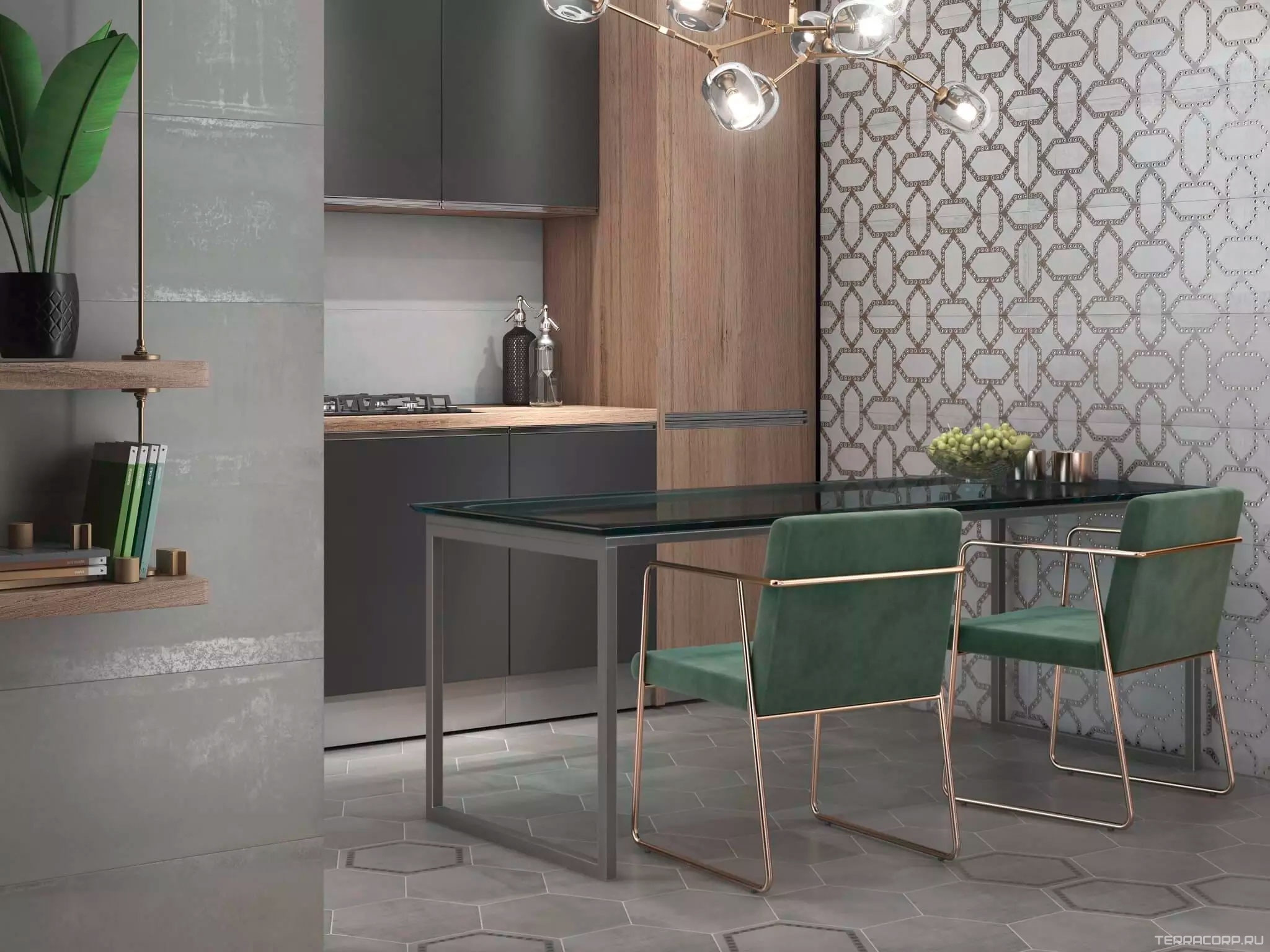 Керамическая плитка Kerama Marazzi Раваль серый светлый обрезной30x89,5 Серый, фото 1