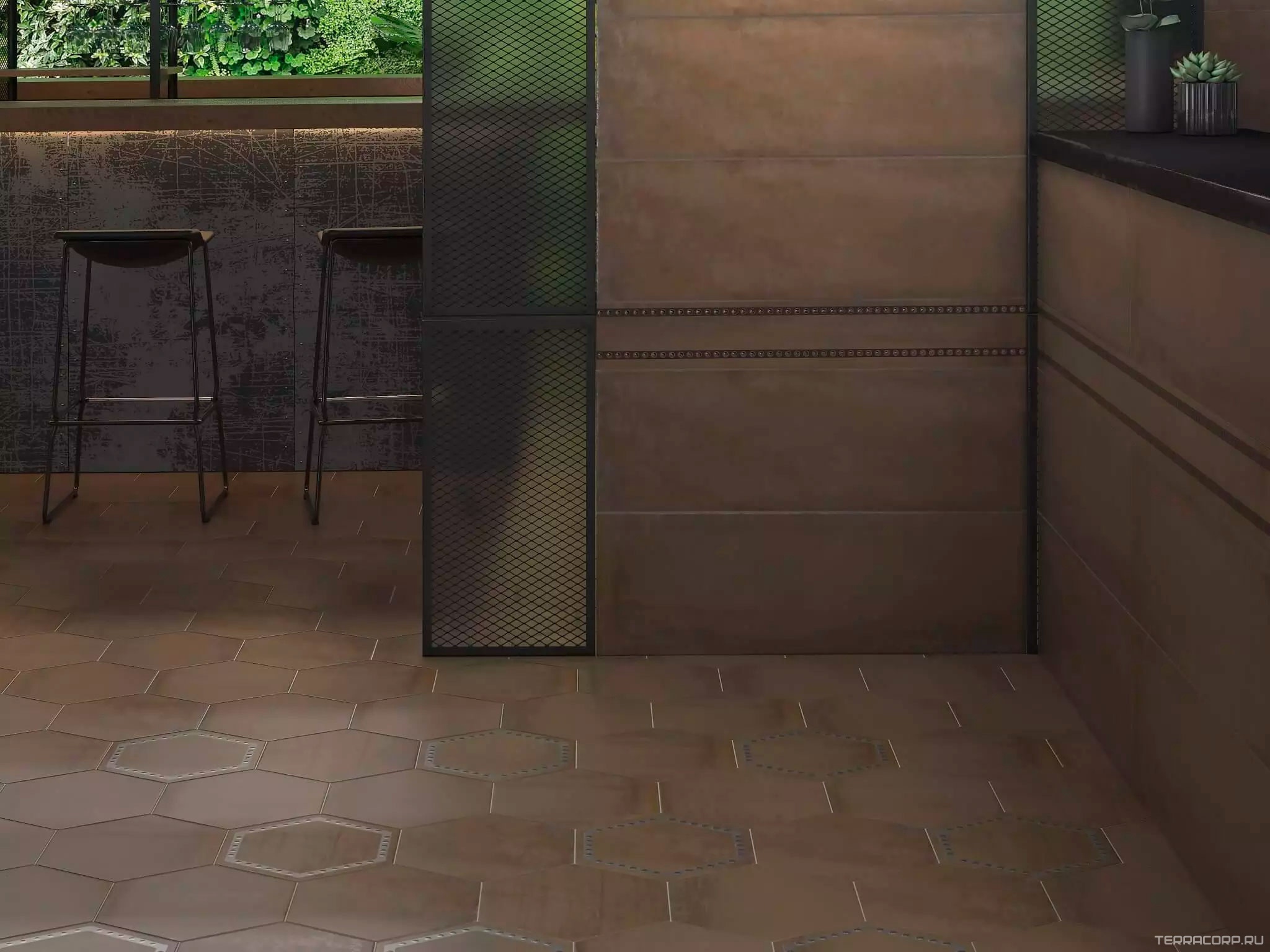 Керамогранит Kerama Marazzi Раваль Декор C10 коричневый ХХ29x33,4 Коричневый, фото 1