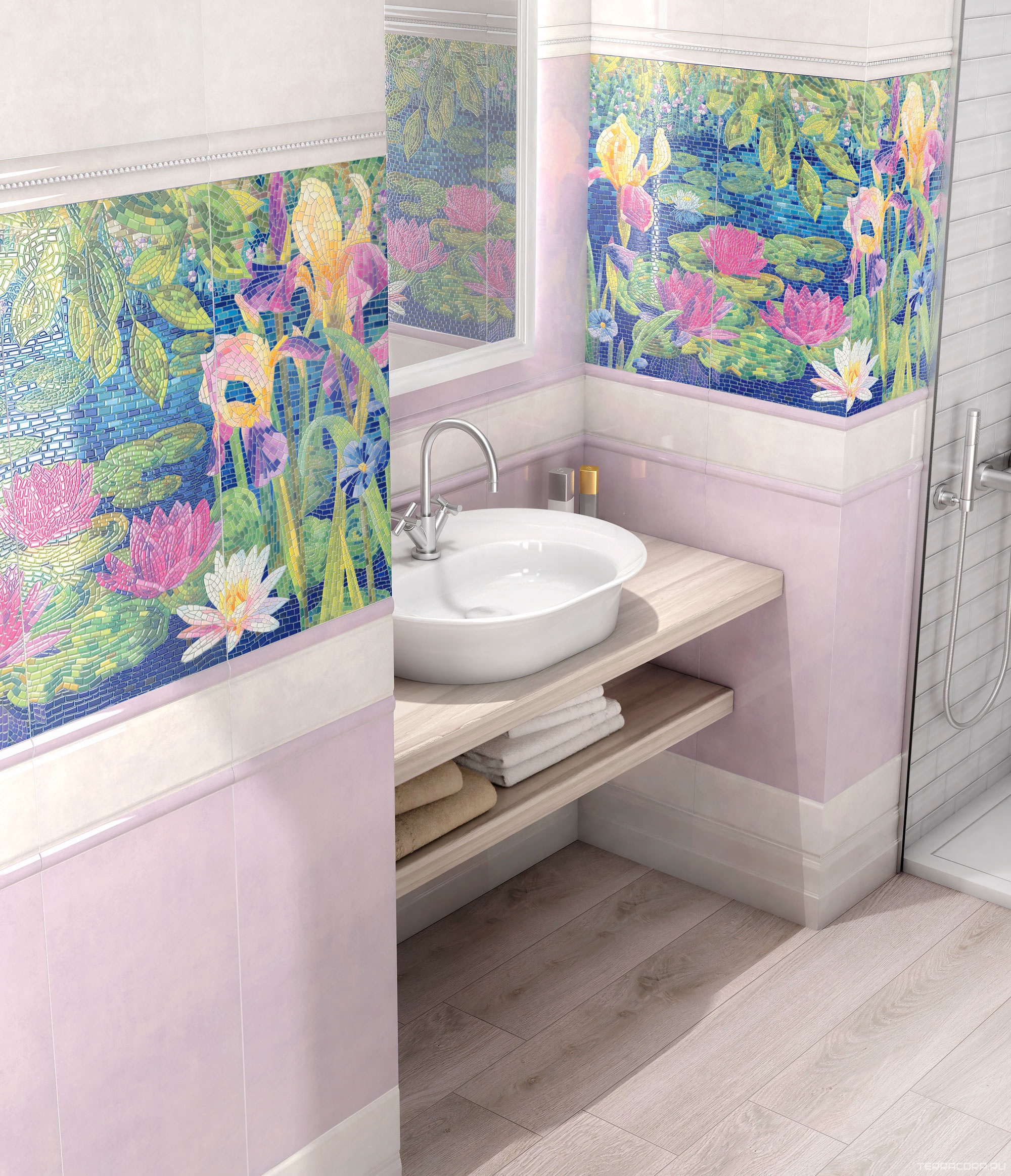 Керамическая плитка Kerama Marazzi Сад Моне белый 30х60 Белый, фото 1