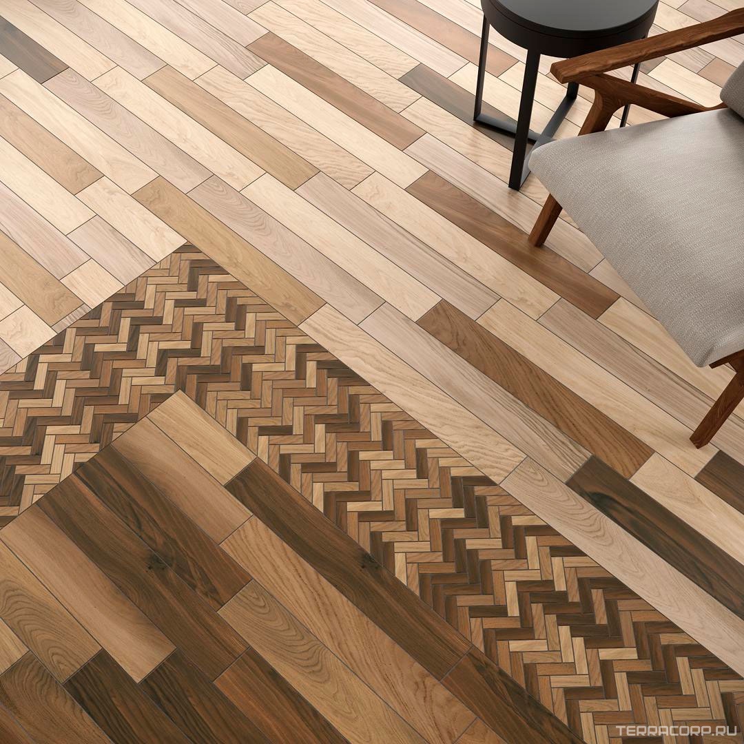 Керамогранит Kerama Marazzi Селект Вуд беж темный9.6x60 Коричневый, фото 4