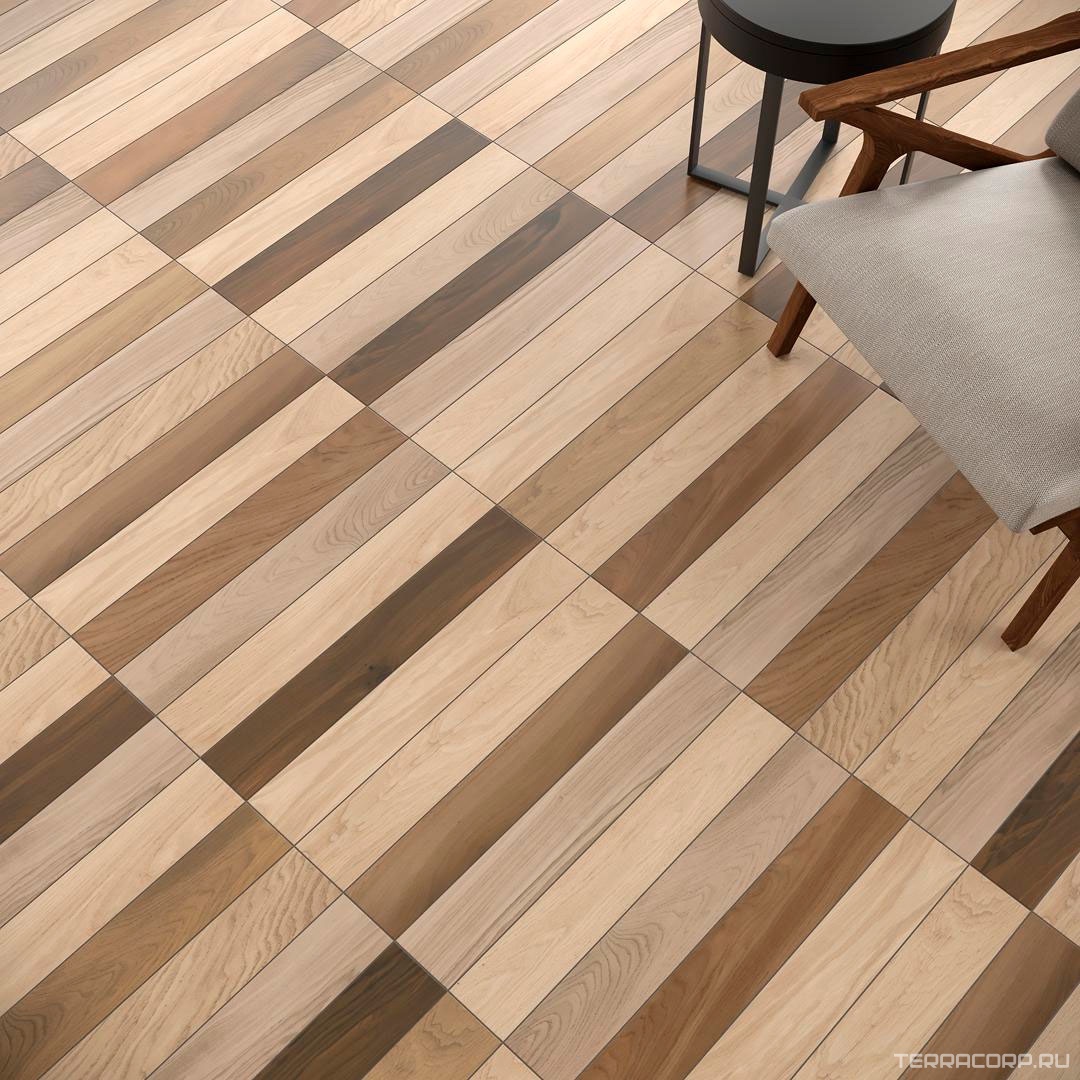 Керамогранит Kerama Marazzi Селект Вуд беж темный9.6x60 Коричневый, фото 7