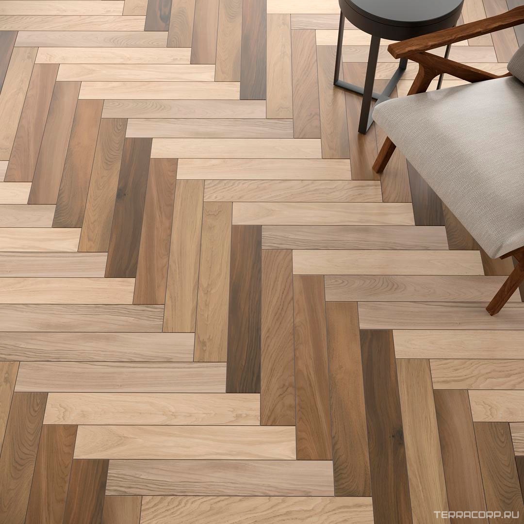 Керамогранит Kerama Marazzi Селект Вуд беж темный9.6x60 Коричневый, фото 5