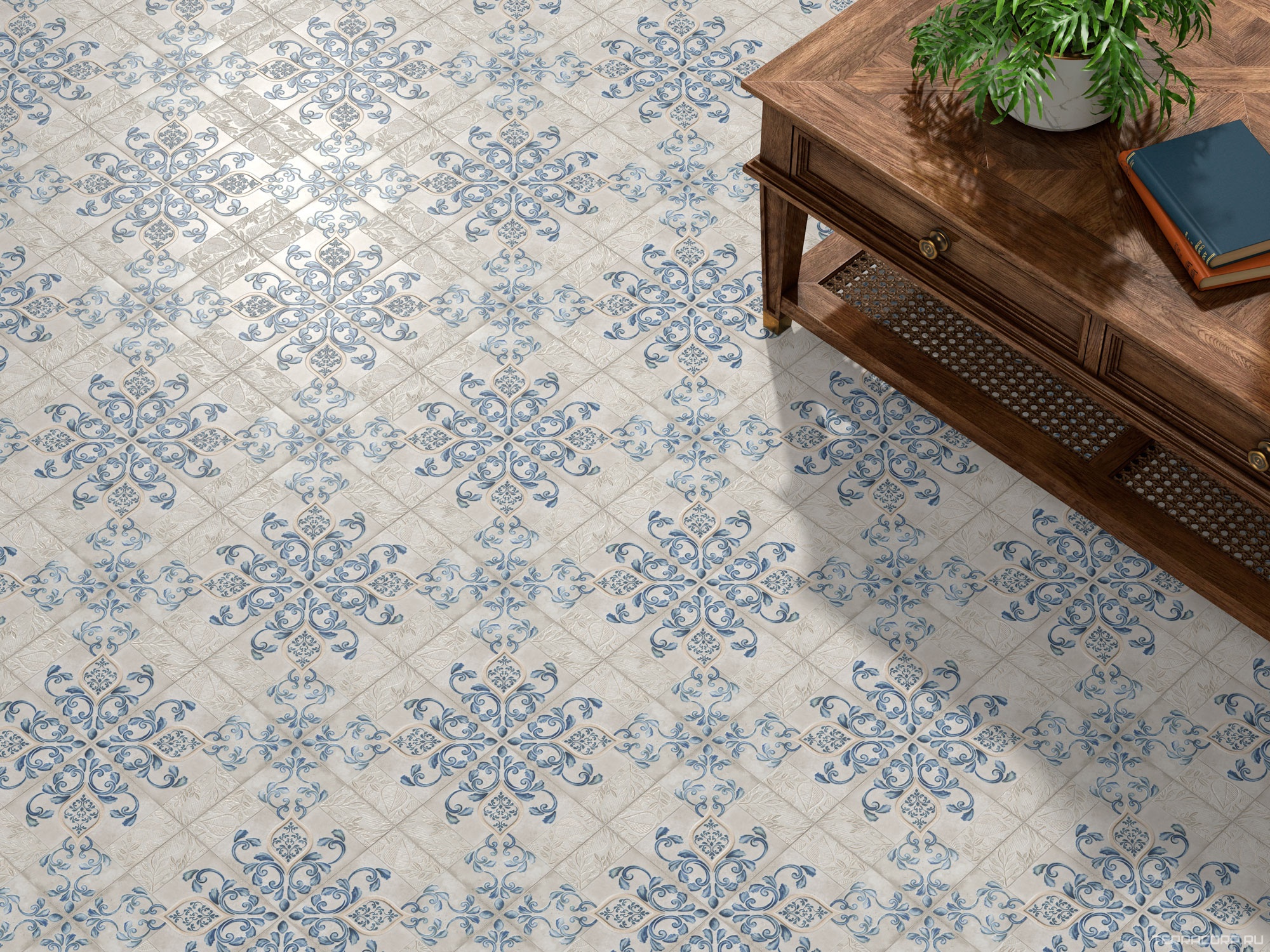 Керамогранит Kerama Marazzi Сиена Декор 3 матовый 20х20 Комбинированный, фото 7