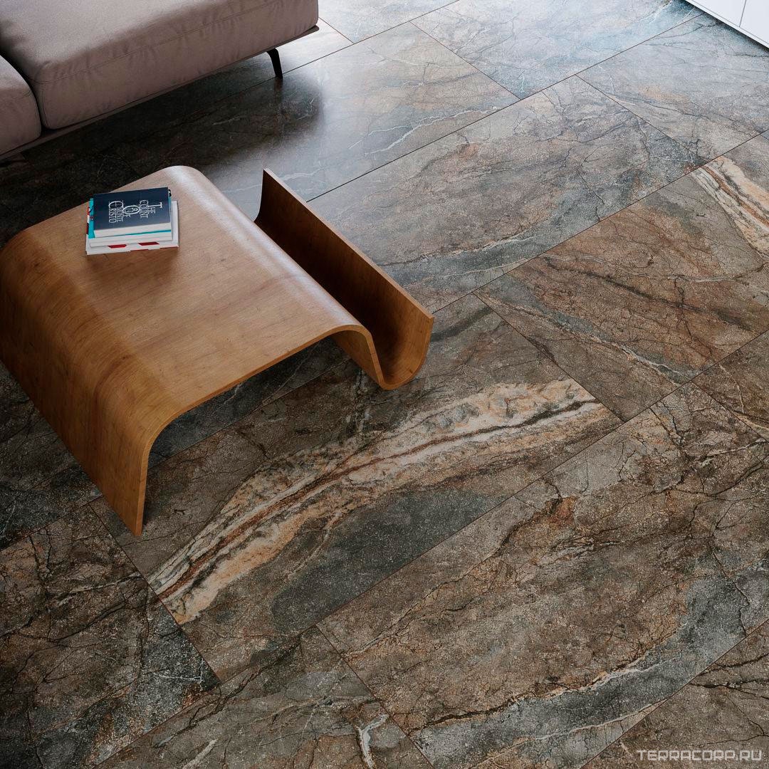 Керамогранит Kerama Marazzi Сильвер Рут серый обрезной ХХ 60x119,5 Серый, фото 2