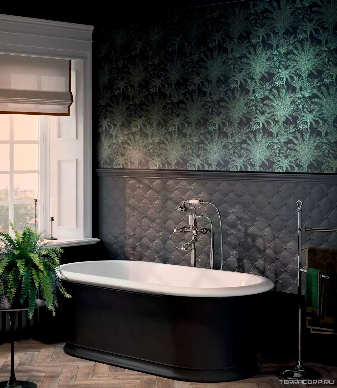 Керамическая плитка Kerama Marazzi Синтра Декор 2 обрезной ХХ 40х120 Комбинированный, фото 1