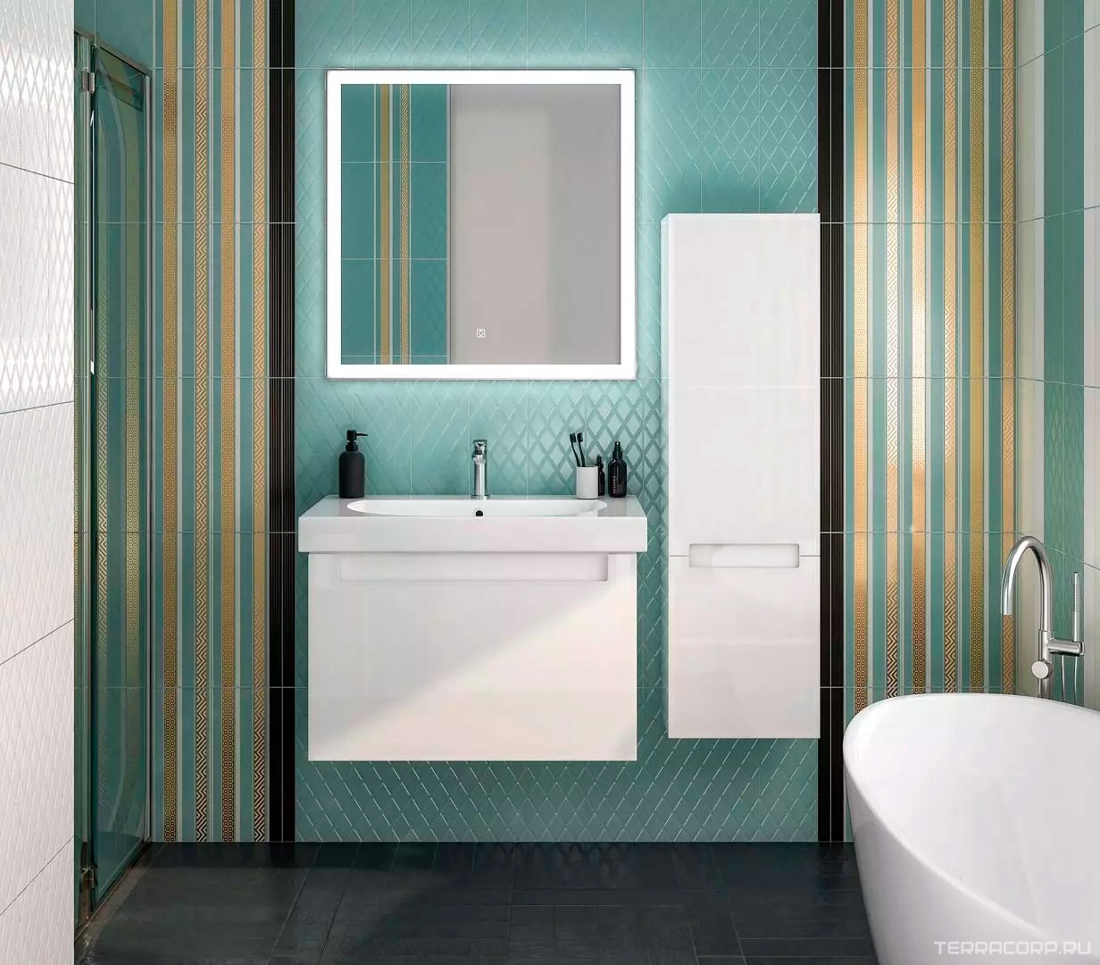 Керамическая плитка Kerama Marazzi Спига белый структура 15x40 Белый, фото 1