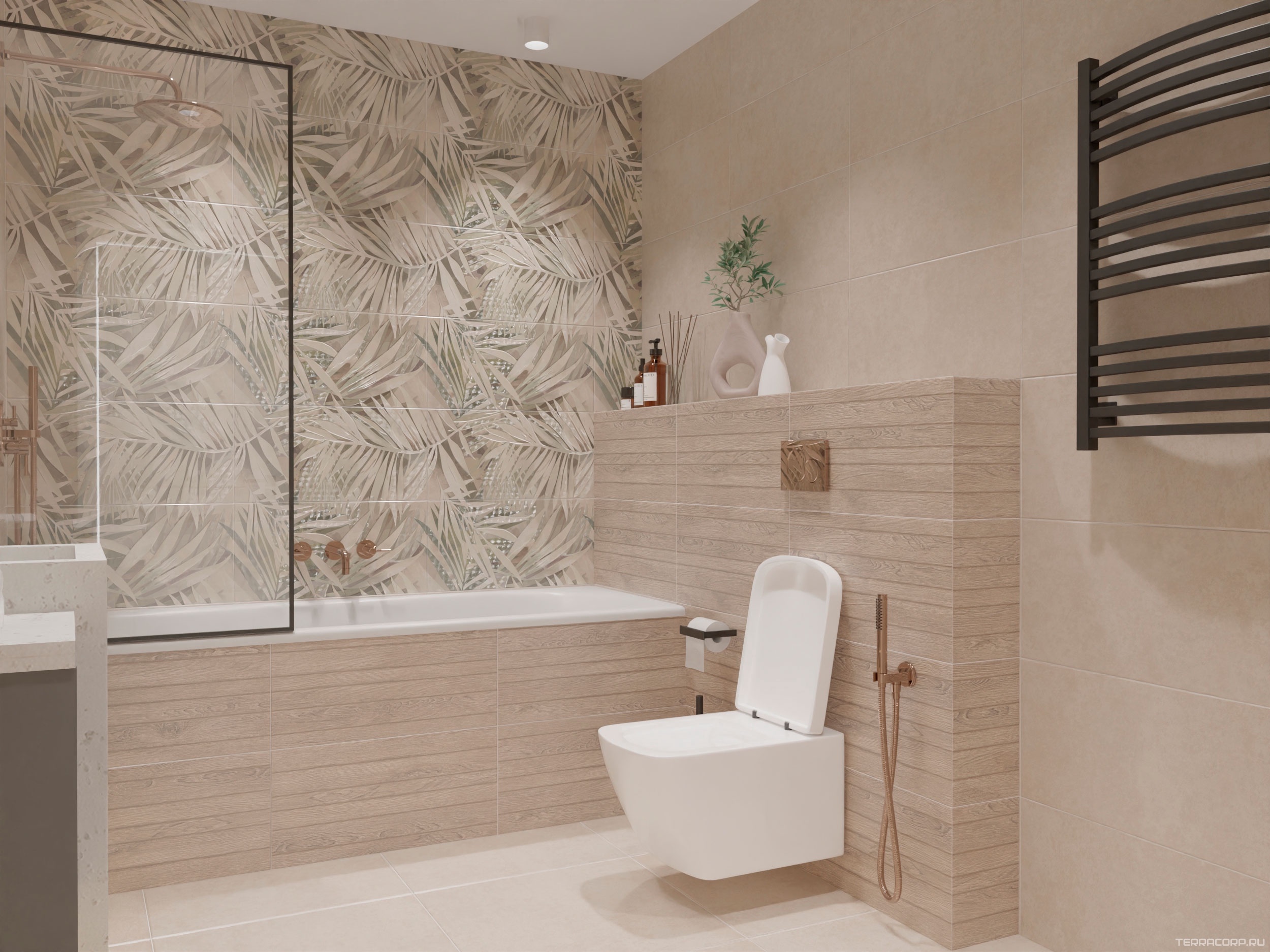 Керамическая плитка Azori Desert Oasis 2 31.5x63 Комбинированный, фото 1