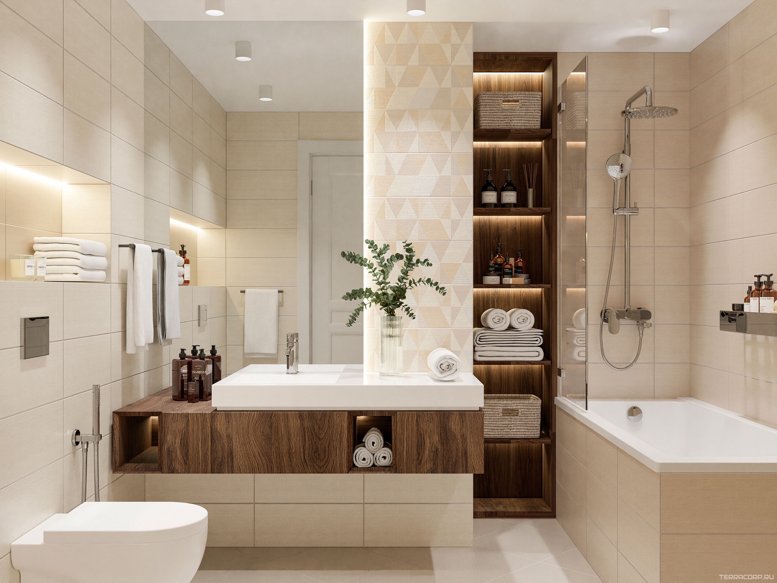 Керамическая плитка Azori Veneziano Seta 20.1x50.5 Бежевый, фото 3