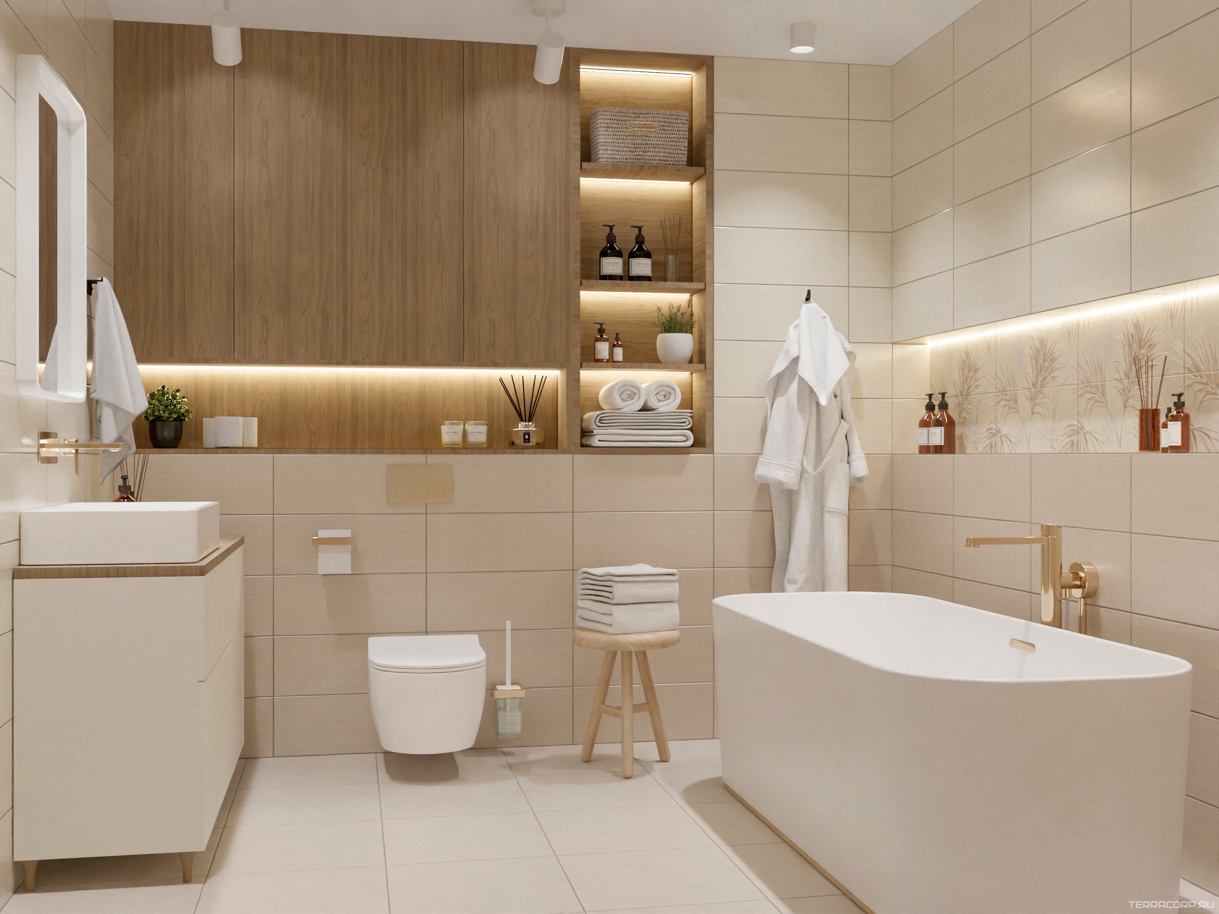 Керамическая плитка Azori Veneziano Seta 20.1x50.5 Бежевый, фото 5